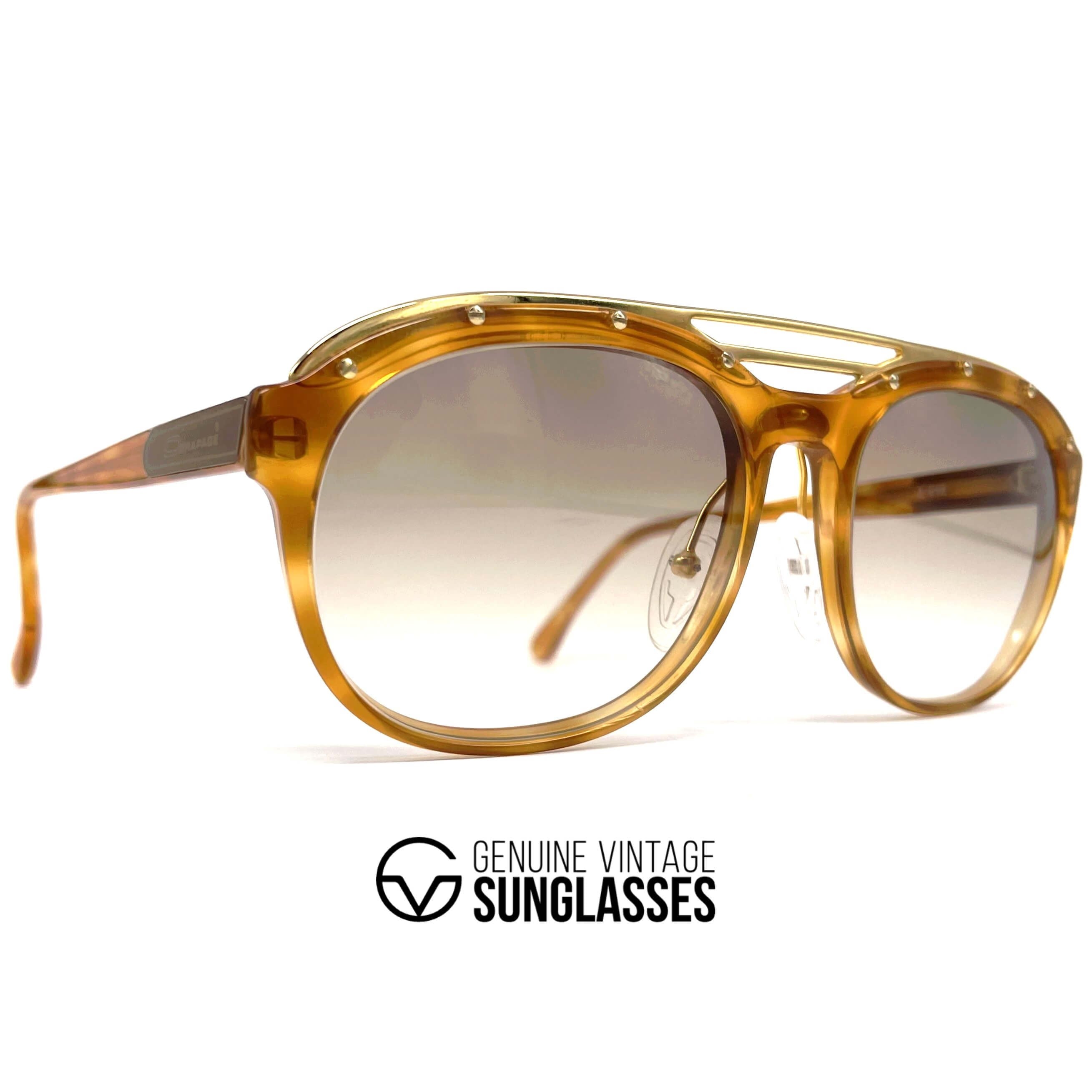 Vintage DÉRAPAGE Z-C02 Collections oversized artistic sunglasses
