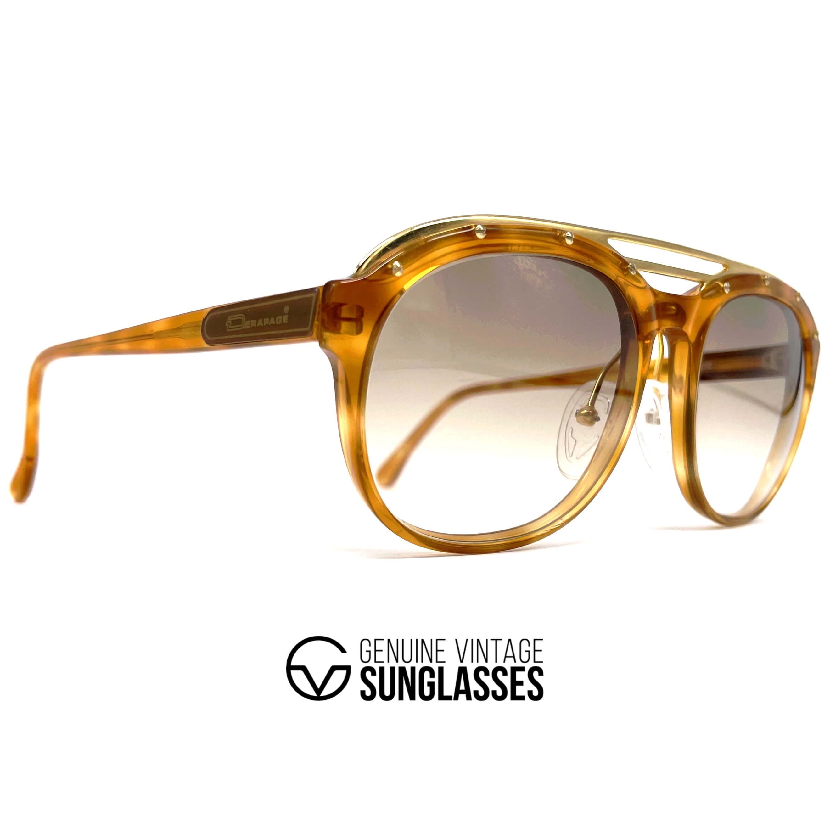 Vintage DÉRAPAGE Z-C02 Collections oversized artistic sunglasses