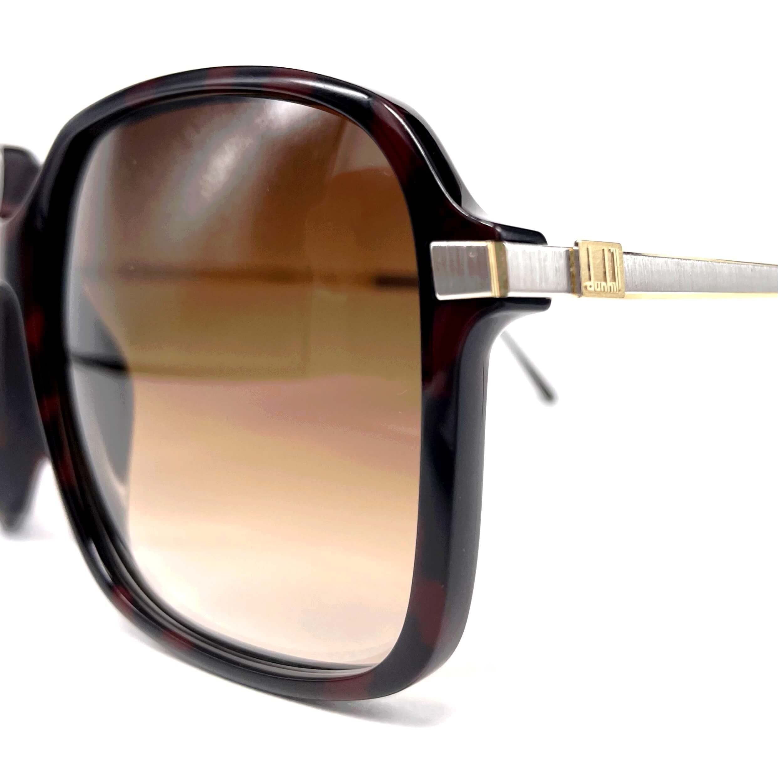 Vintage DUNHILL 6031 brown oversized luxury sunglasses