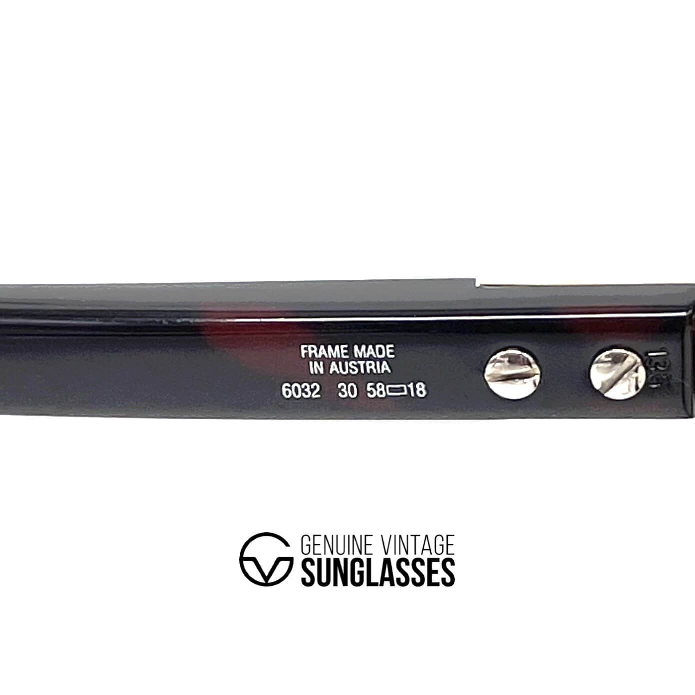 Vintage DUNHILL 6032 black glasses frames