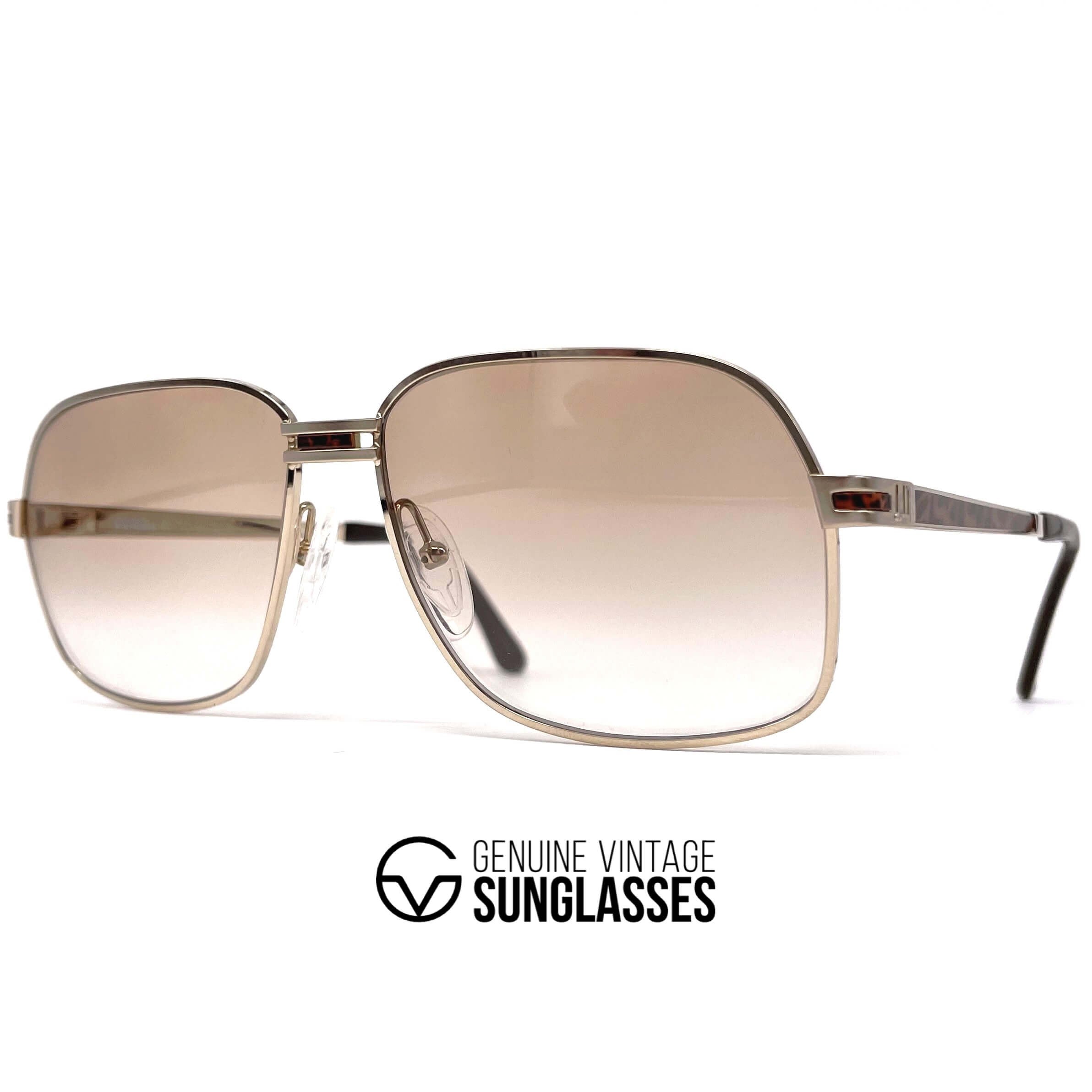 Vintage DUNHILL 6109 gold luxury sunglasses