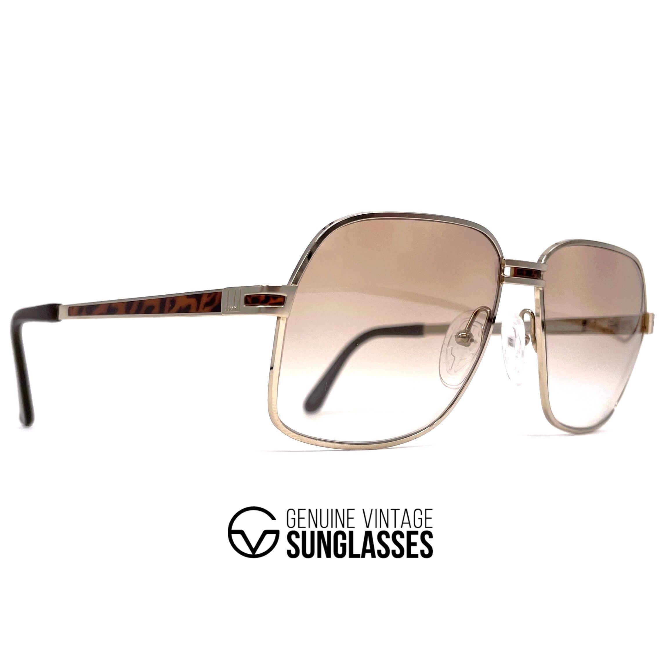 Vintage DUNHILL 6109 gold luxury sunglasses