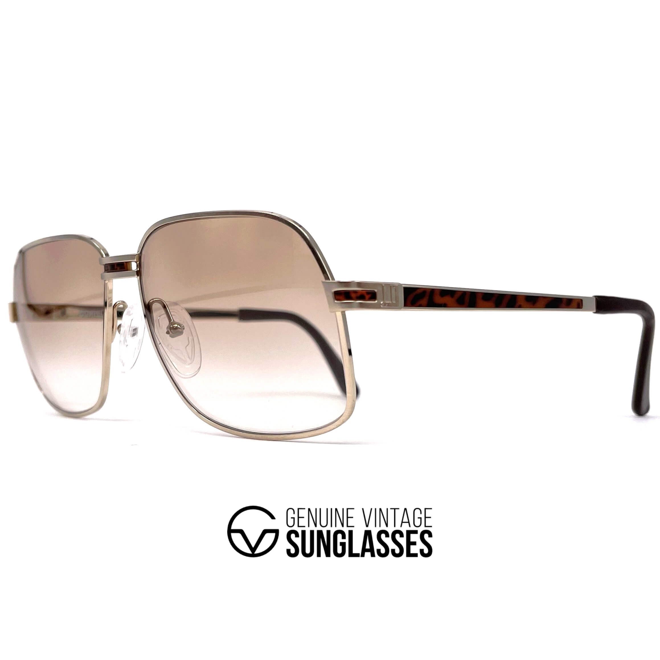 Vintage DUNHILL 6109 gold luxury sunglasses
