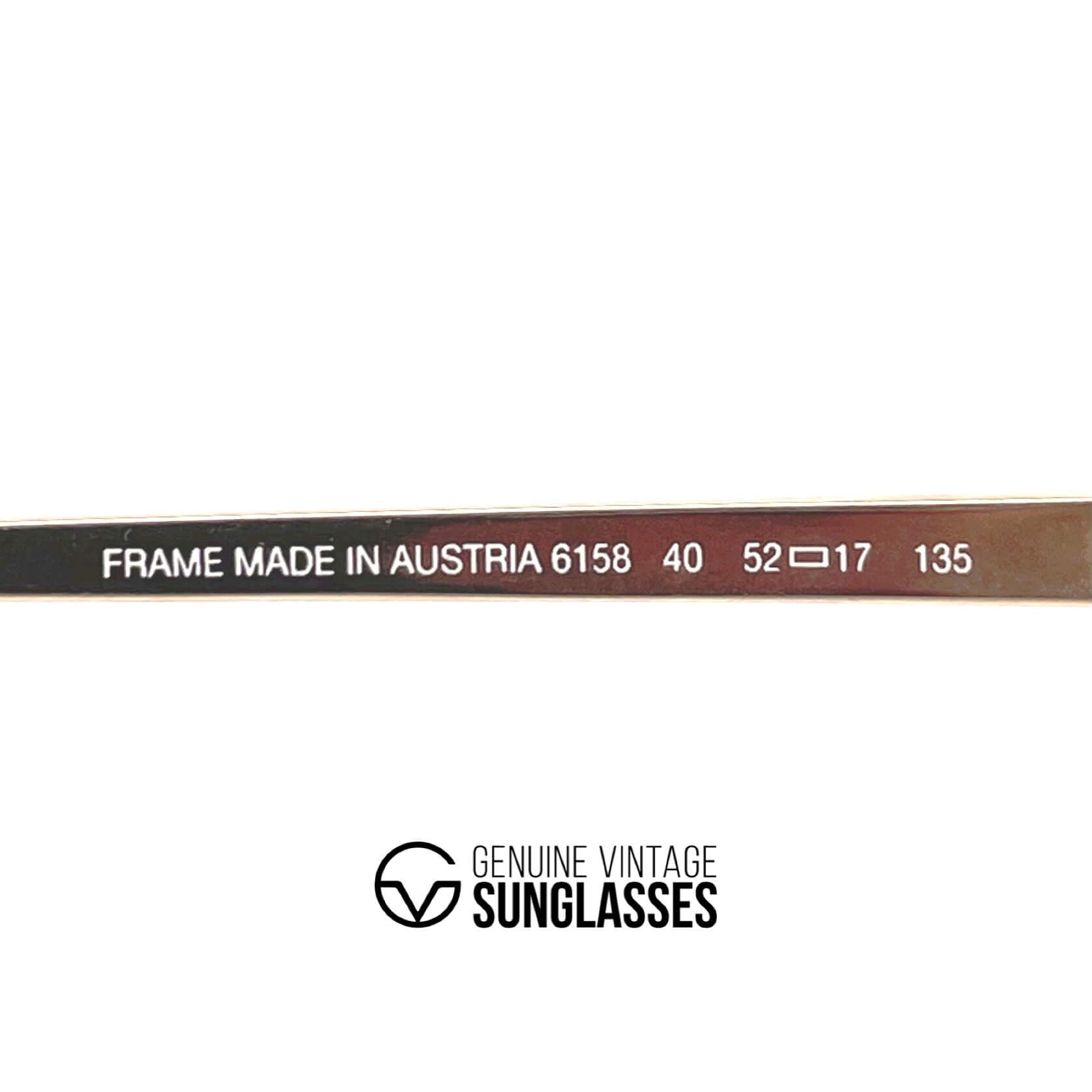 Vintage DUNHILL 6158 gold plated rhodanized aviator glasses frames