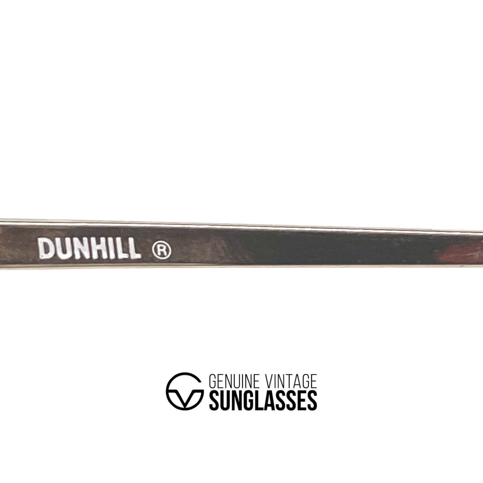 Vintage DUNHILL 6158 gold plated rhodanized aviator glasses frames