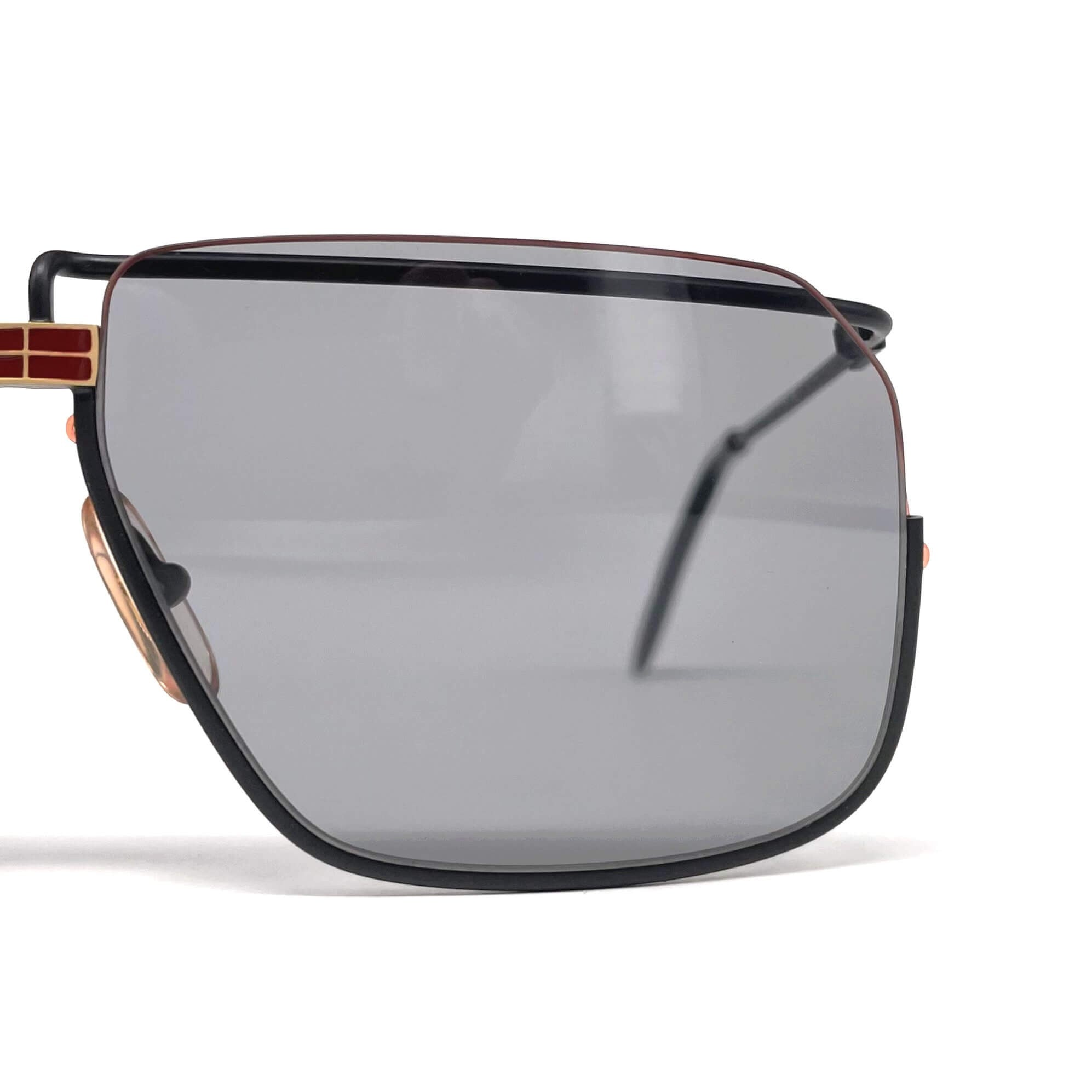 Vintage FERRARI F18/S black rimless sunglasses