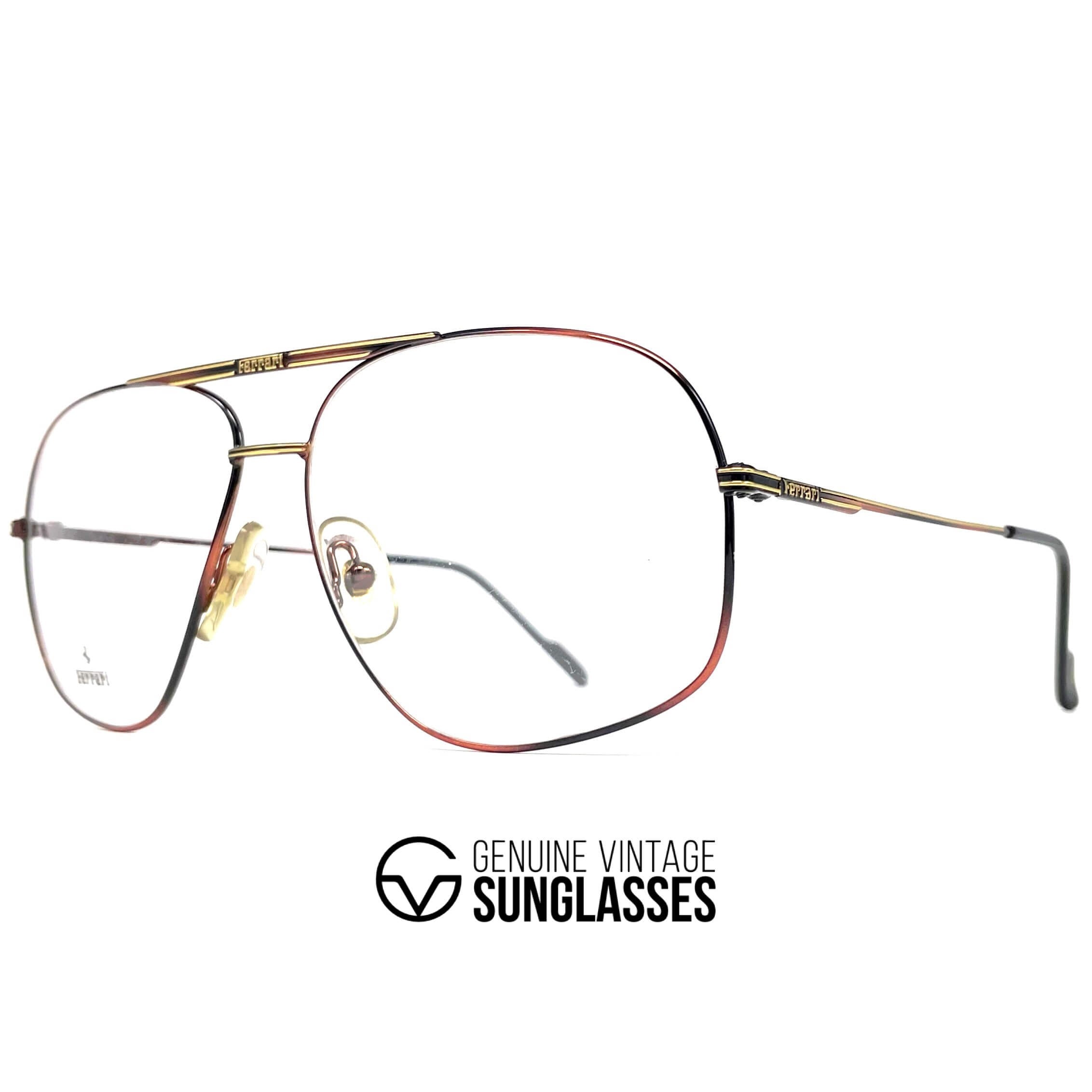 Vintage FERRARI F41 aviator glasses frames