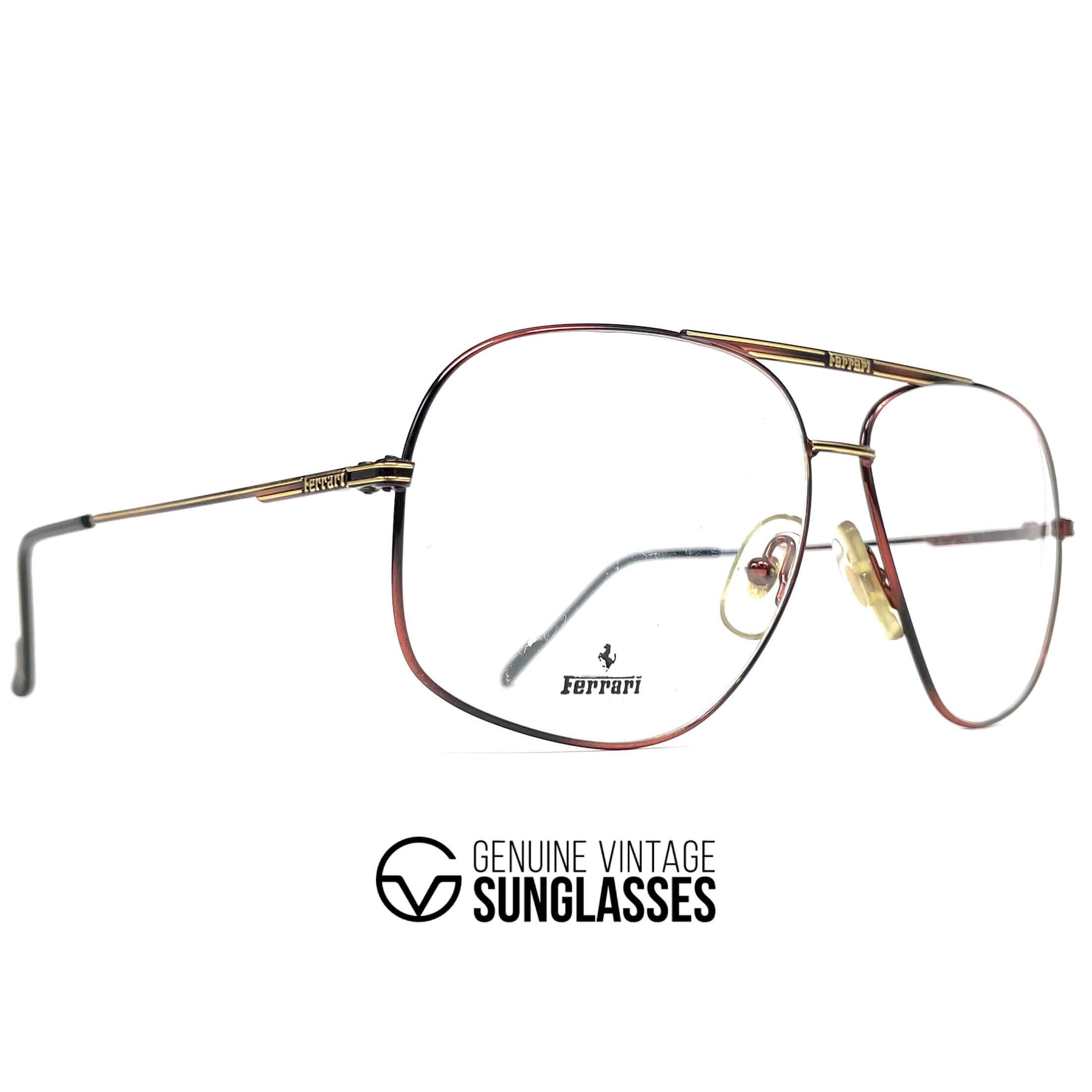 Vintage FERRARI F41 aviator glasses frames