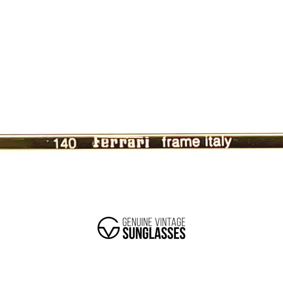 Vintage FERRARI F41 gold aviator glasses frames