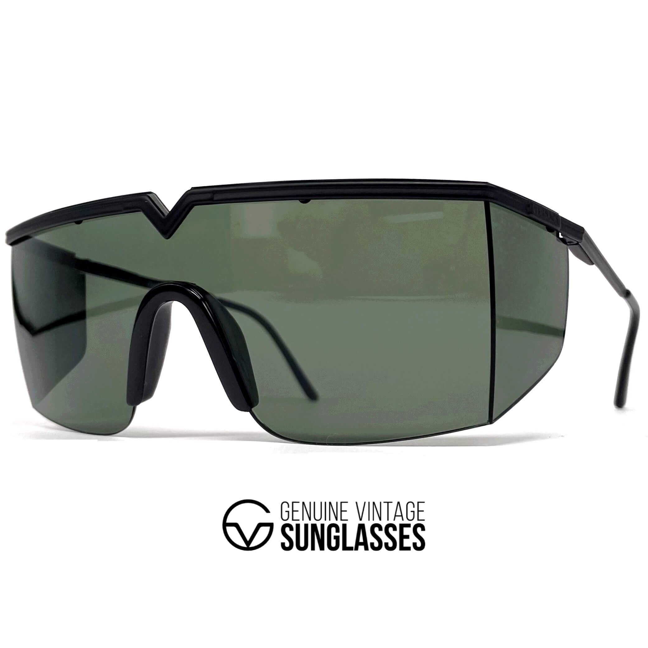 Vintage GIANNI VERSACE S90 XXL shield sunglasses