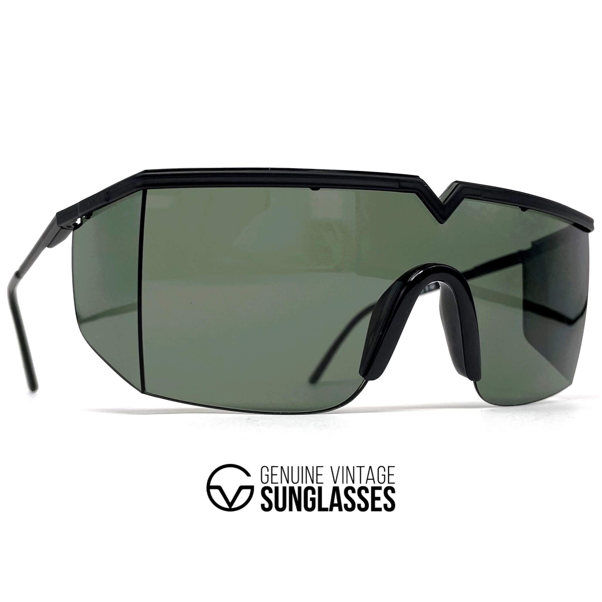 Vintage GIANNI VERSACE S90 XXL shield sunglasses