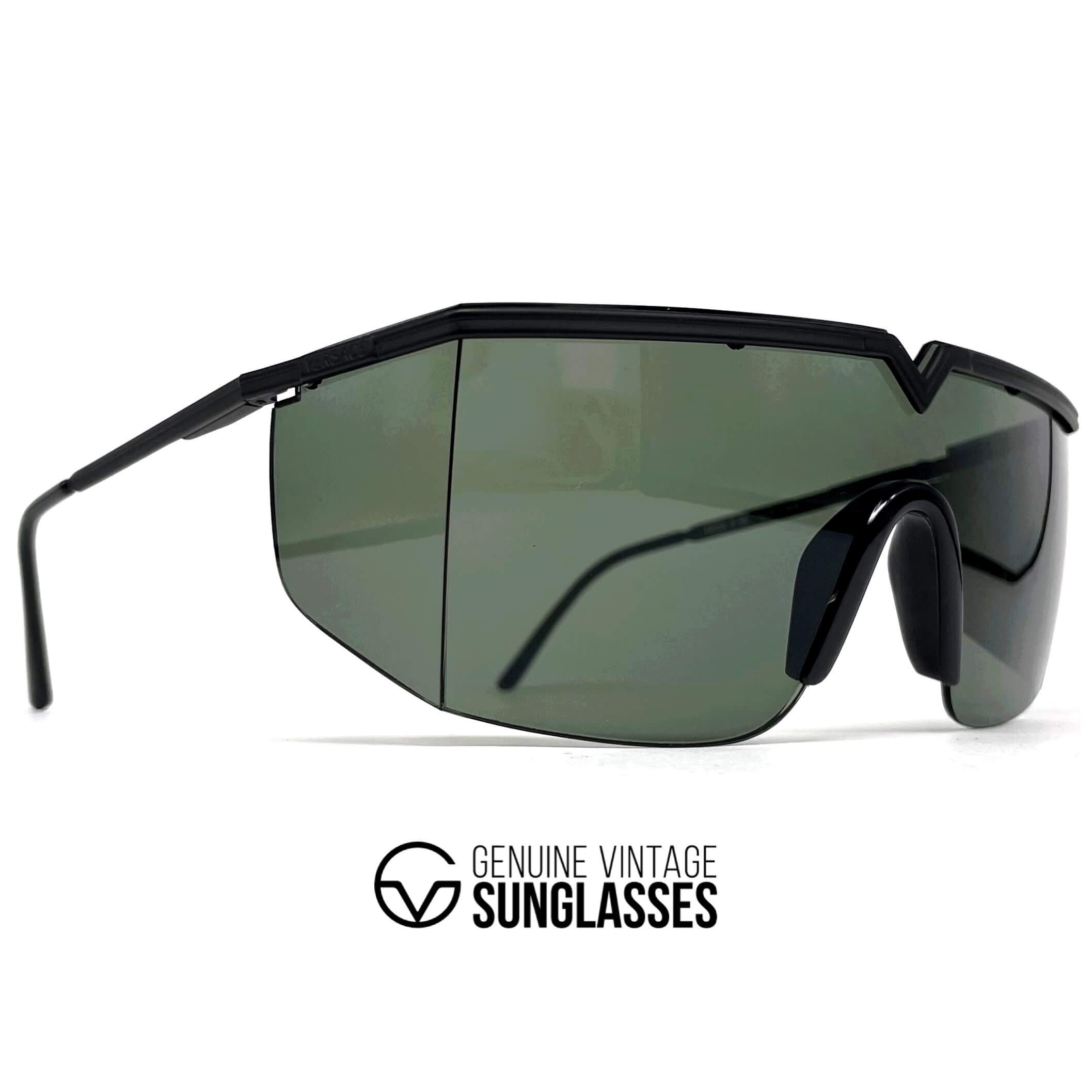 Vintage GIANNI VERSACE S90 XXL shield sunglasses