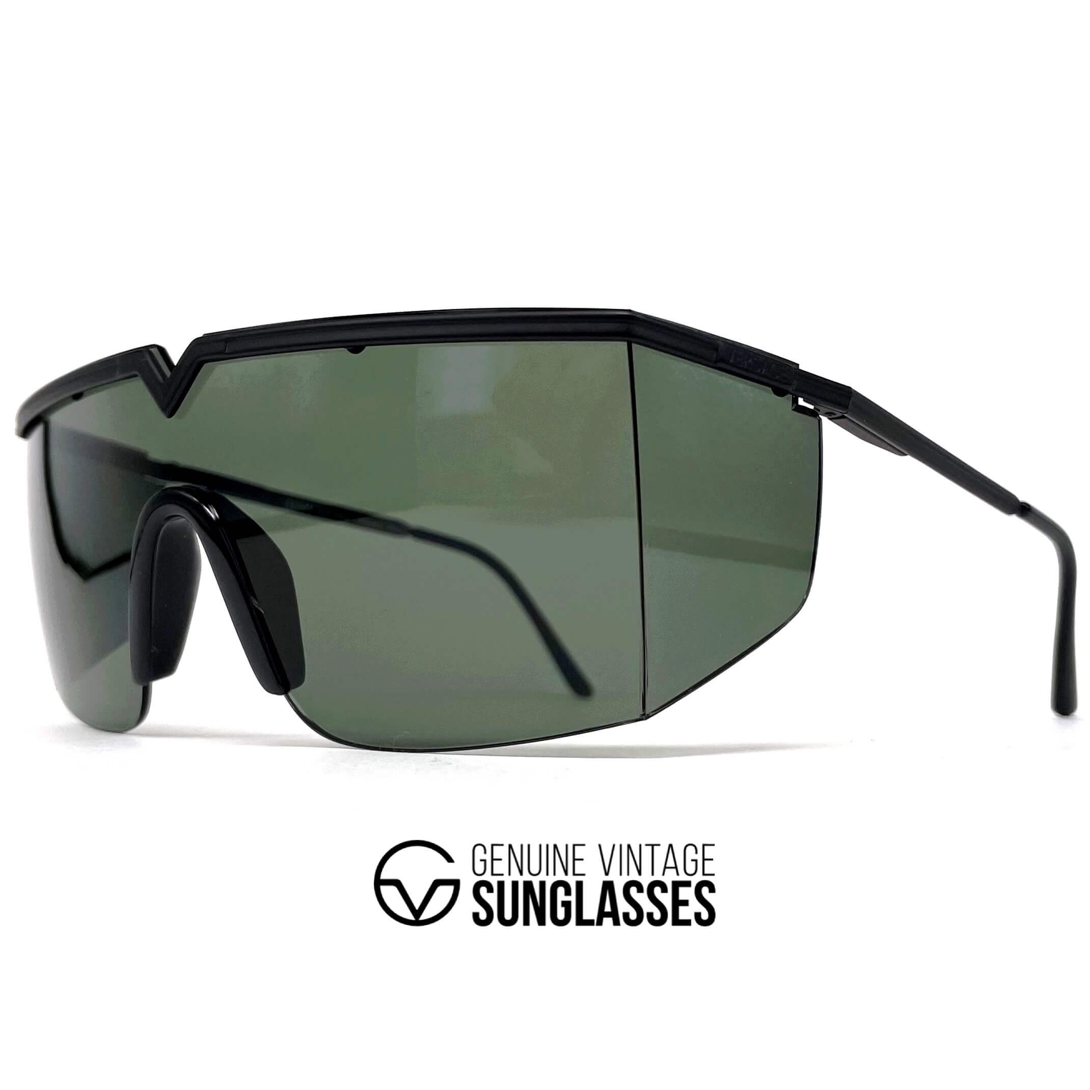 Vintage GIANNI VERSACE S90 XXL shield sunglasses