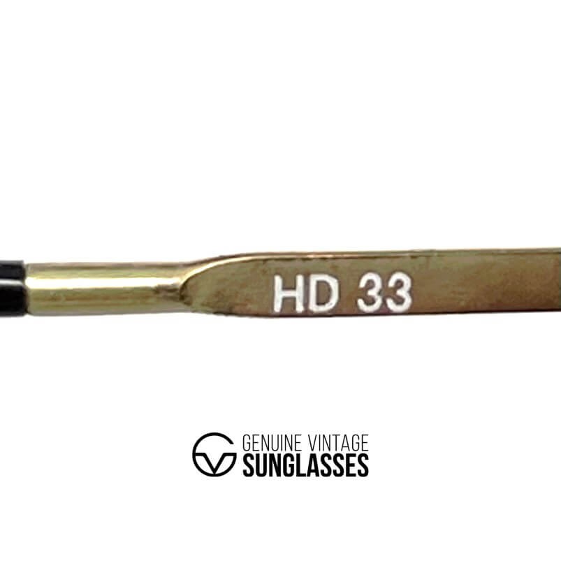 Vintage HENRI DUVILLARD HD33 rare gold aviator designer sunglasses