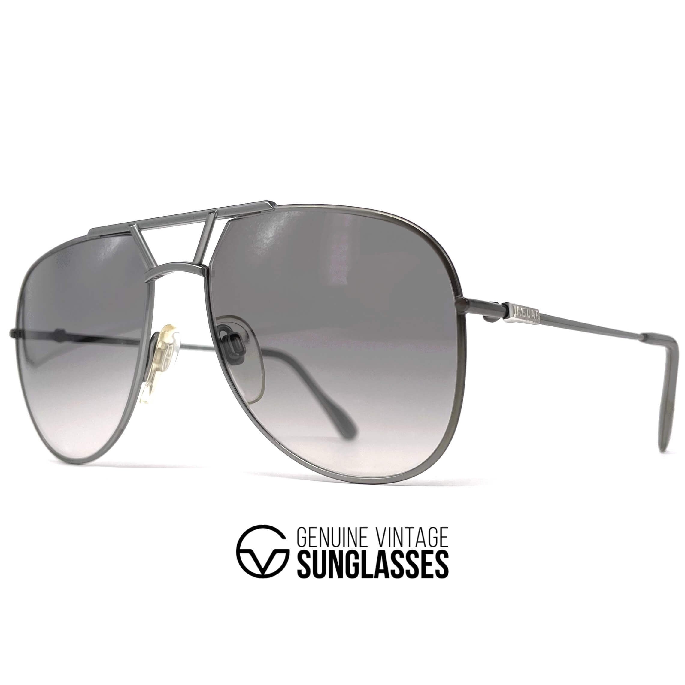 Vintage JAGUAR 319 Atrio silver designer aviator sunglasses