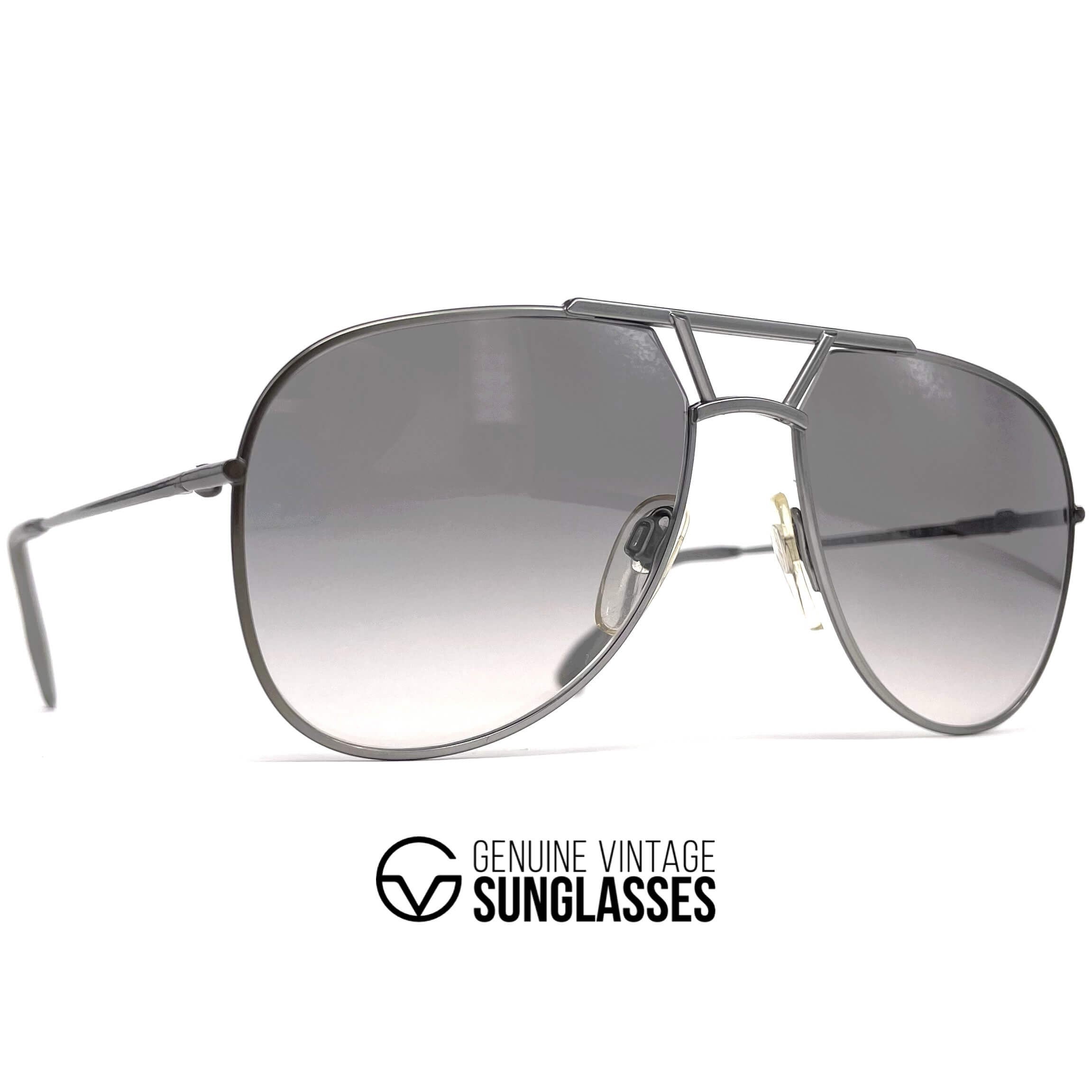 Vintage JAGUAR 319 Atrio silver designer aviator sunglasses