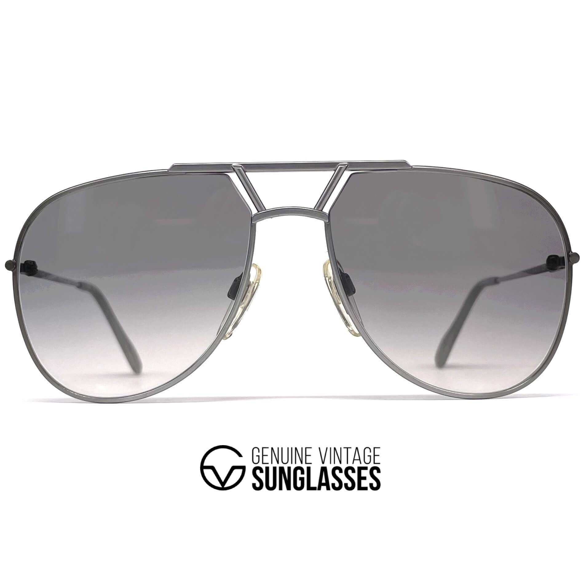 Vintage JAGUAR 319 Atrio silver designer aviator sunglasses