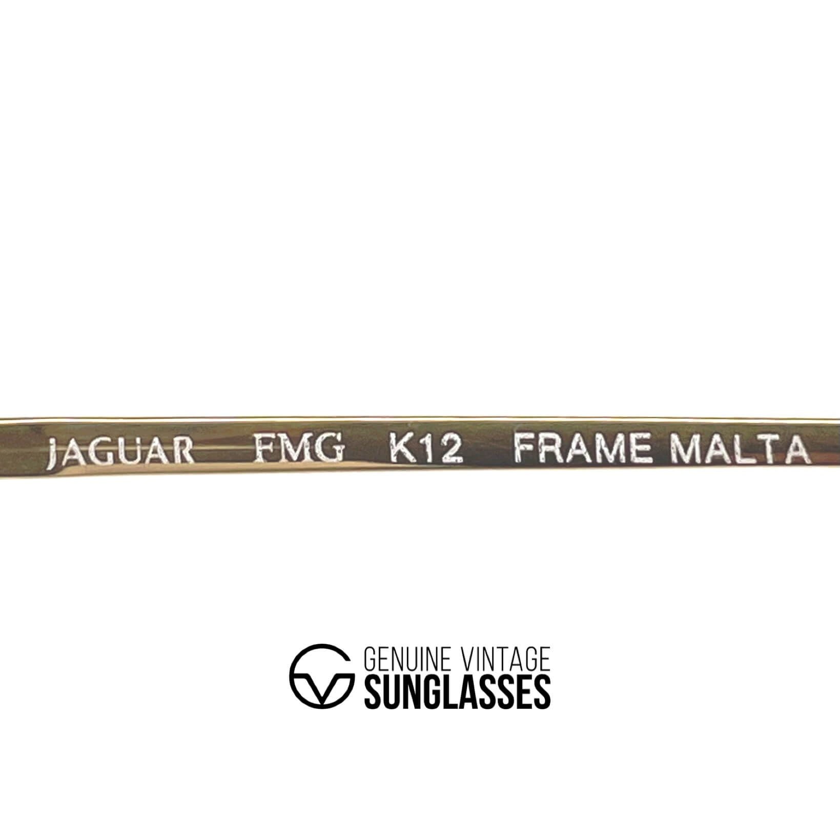 Vintage JAGUAR 709 rare oversized gold designer sunglasses