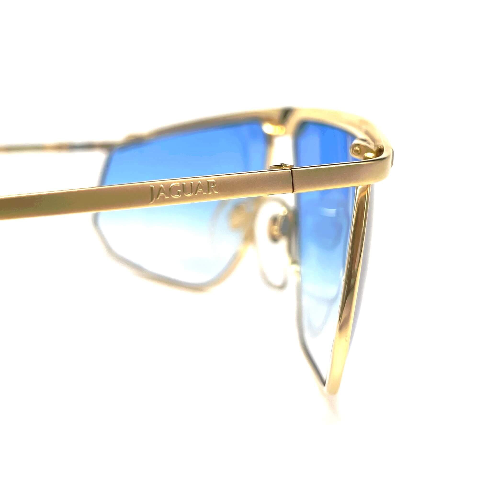 Vintage JAGUAR 709 rare oversized gold designer sunglasses