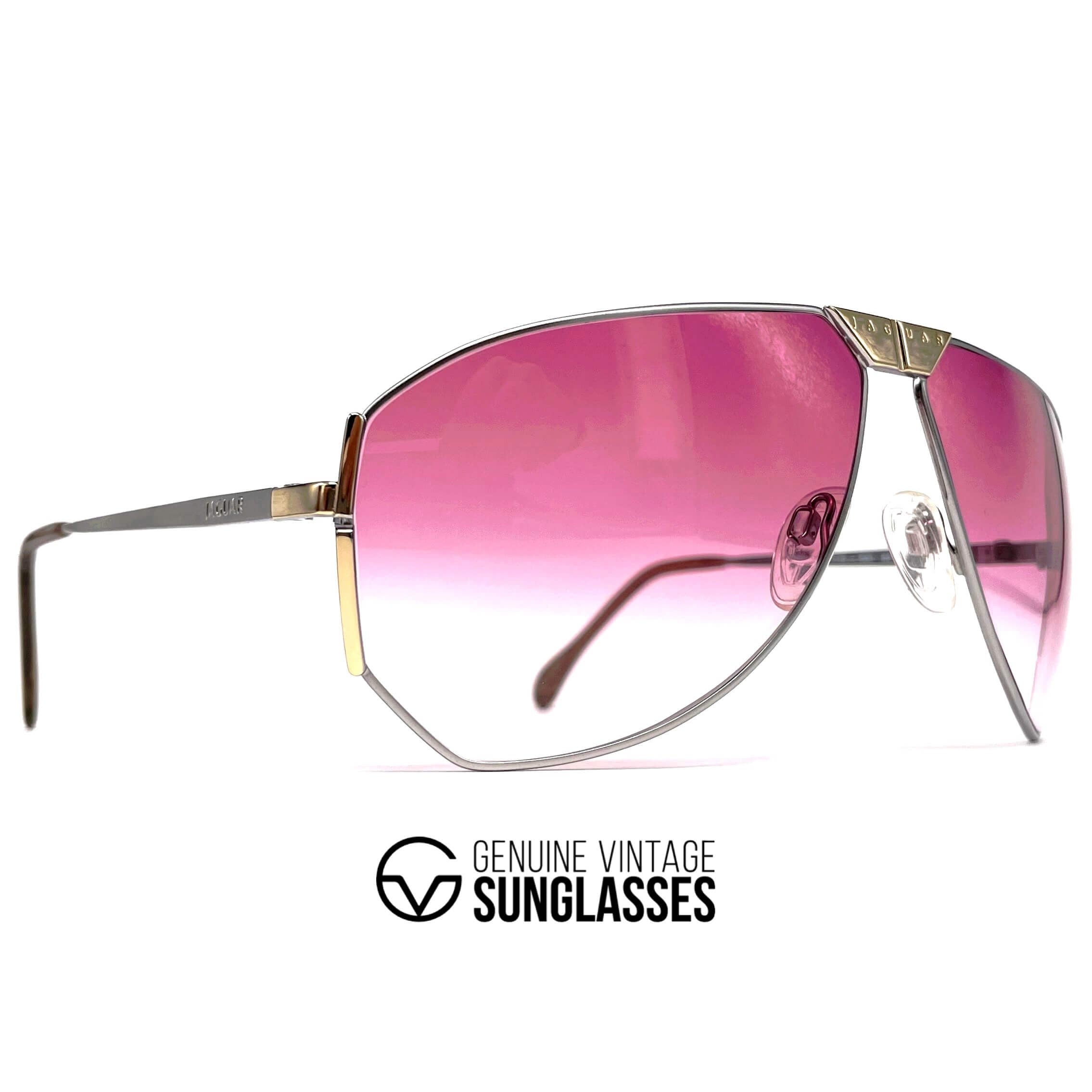 Vintage JAGUAR 715 designer XXL aviator sunglasses