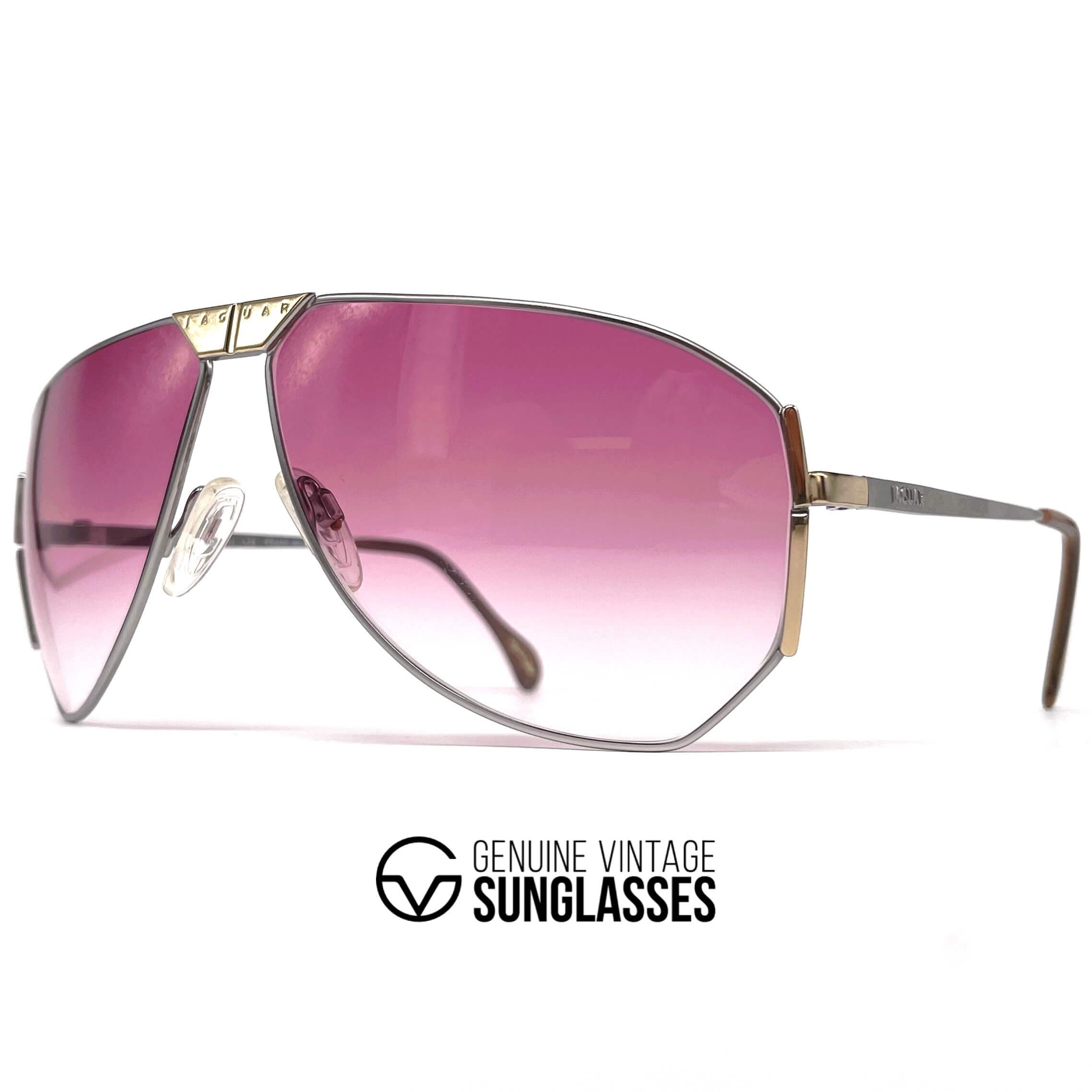 Vintage JAGUAR 715 designer XXL aviator sunglasses