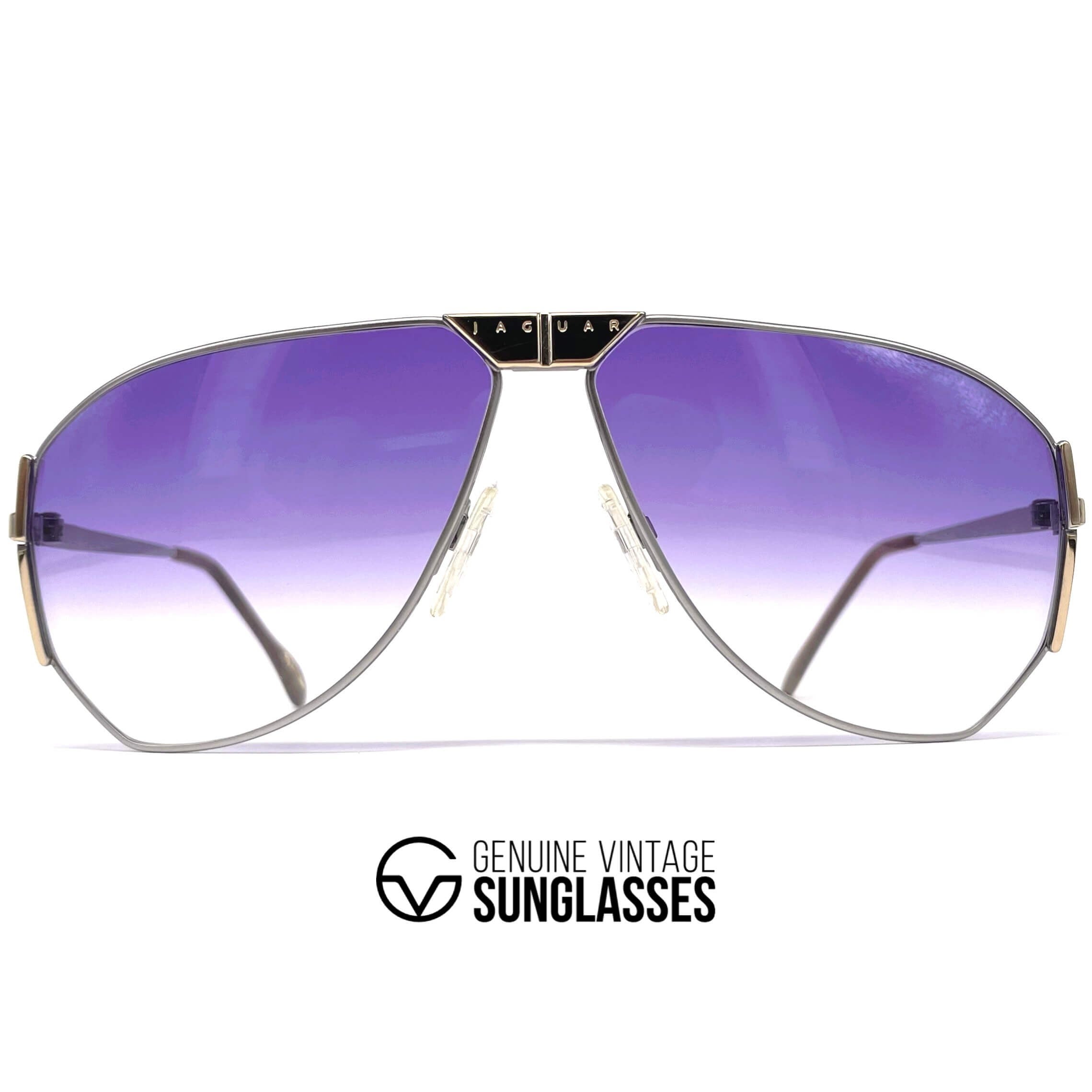 Vintage JAGUAR 715 purple XXL aviator sunglasses