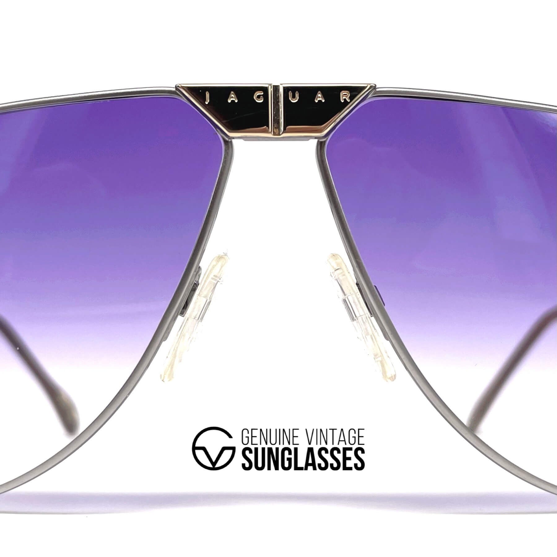 Vintage JAGUAR 715 purple XXL aviator sunglasses