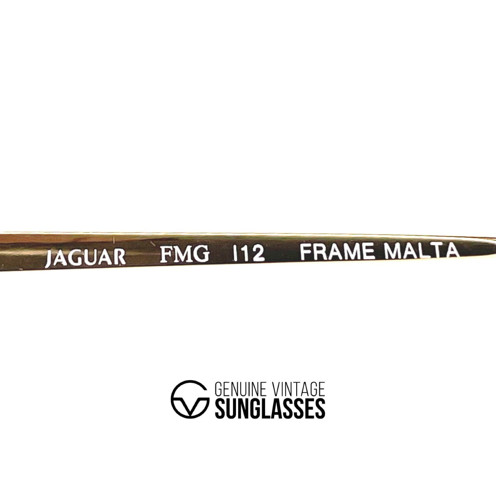 Vintage JAGUAR 715 XXL gold designer aviator sunglasses