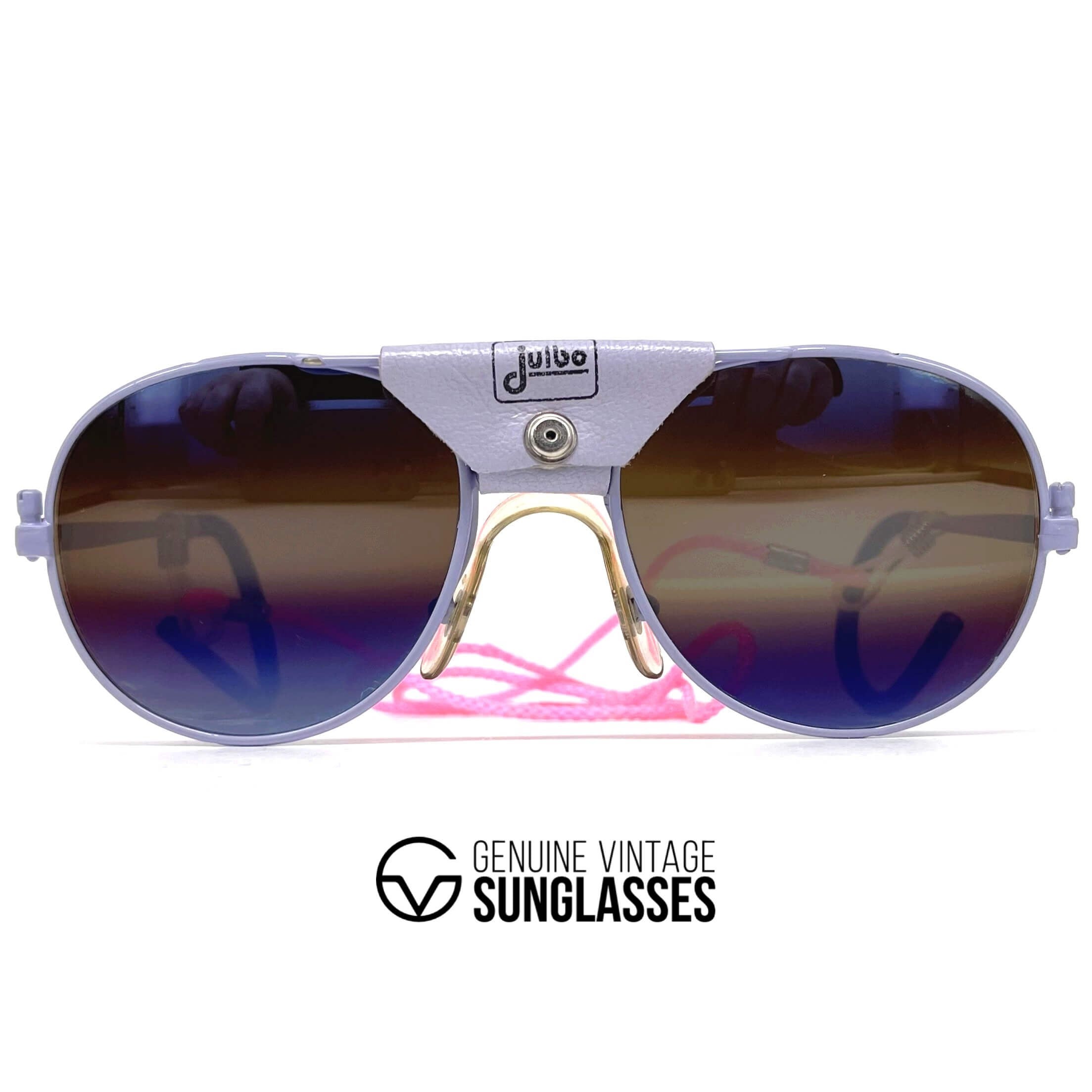 Vintage JULBO glacier leather sports sunglasses