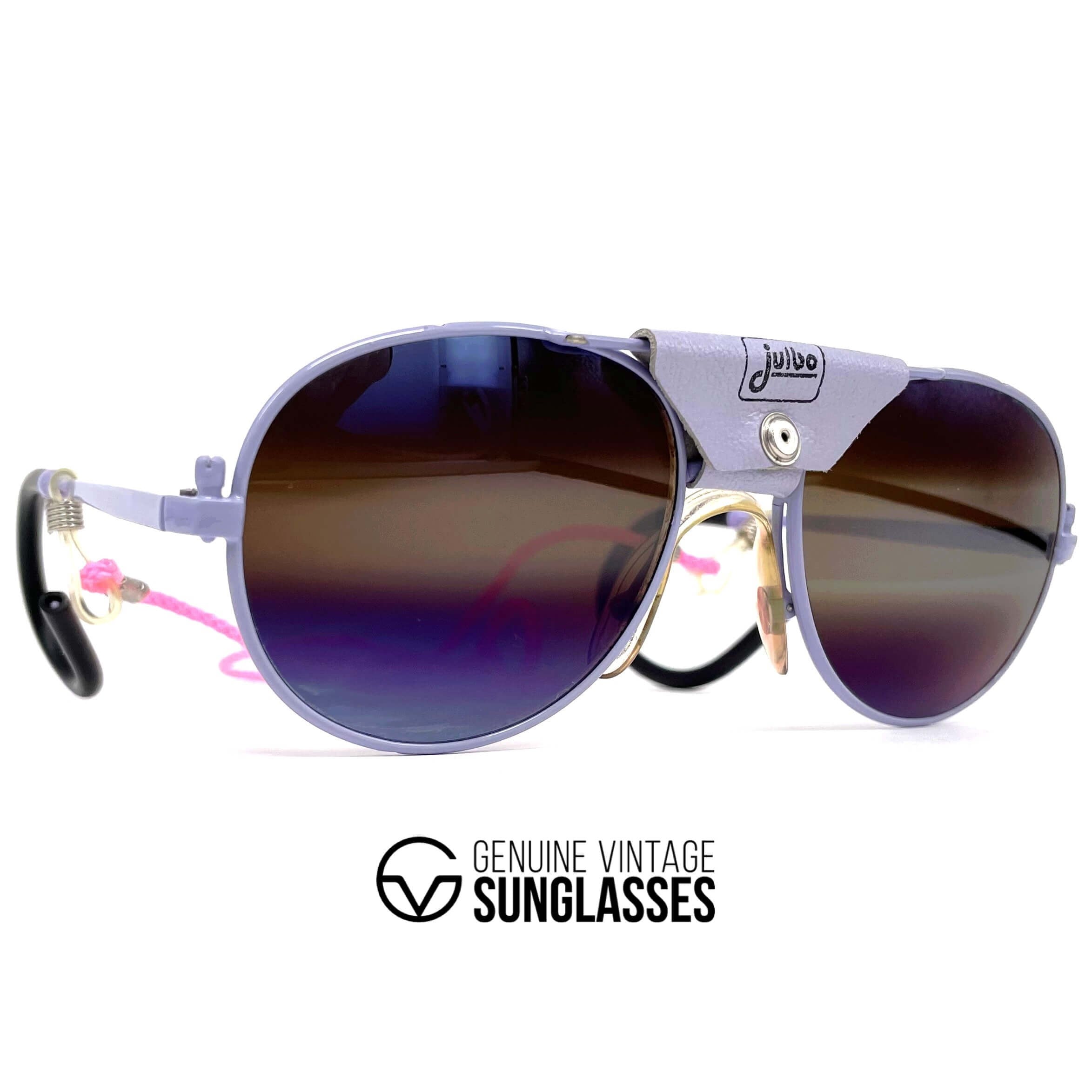 Vintage JULBO glacier leather sports sunglasses