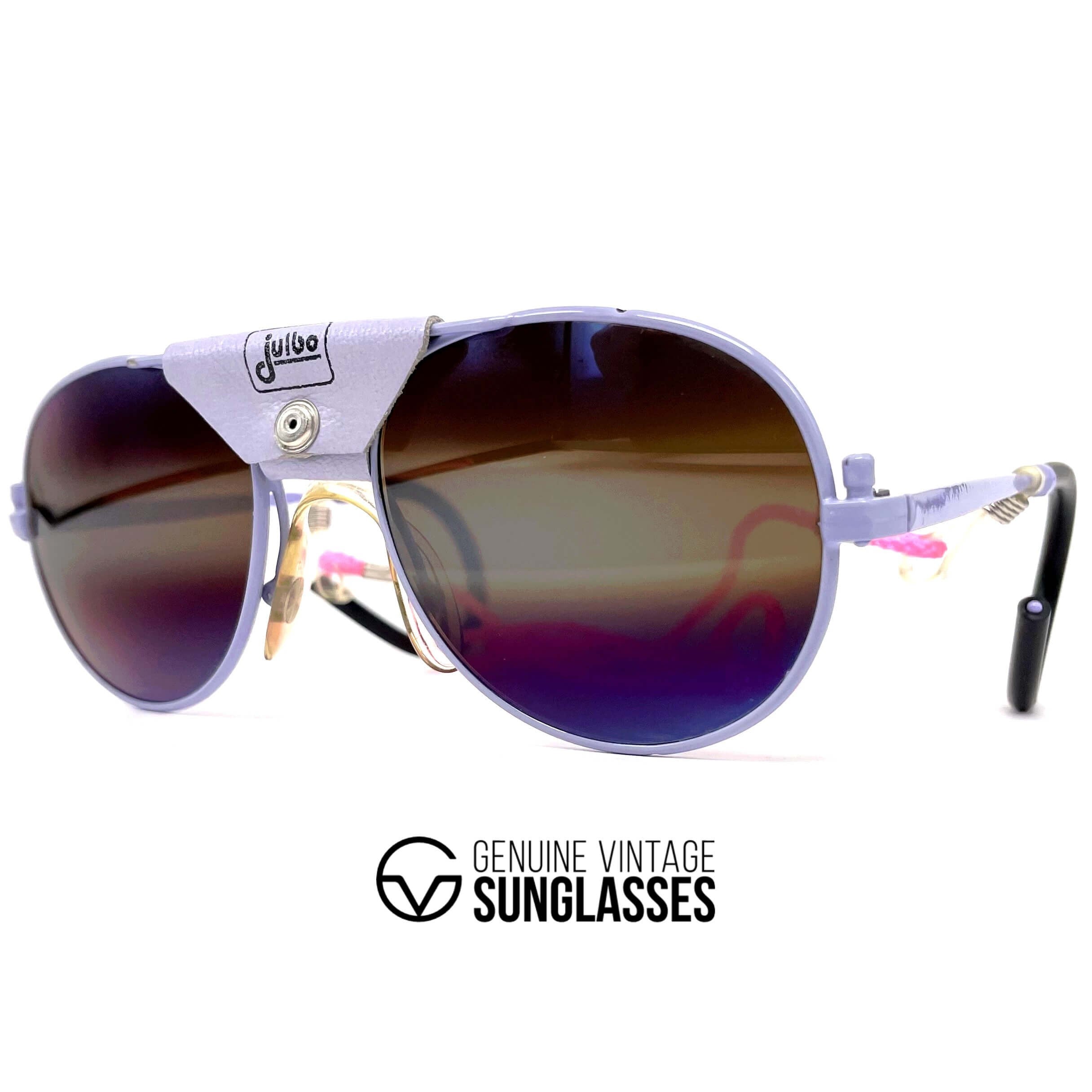 Vintage JULBO glacier leather sports sunglasses