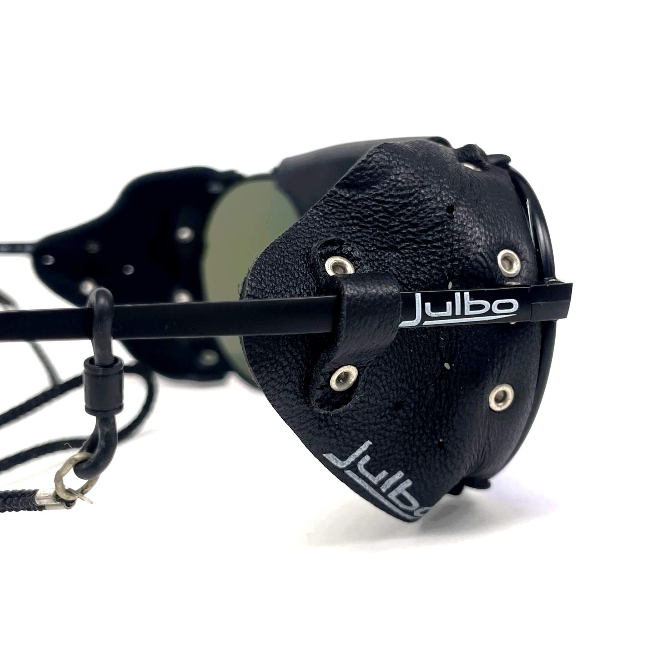 Vintage JULBO Tenere black leather glacier sports sunglasses