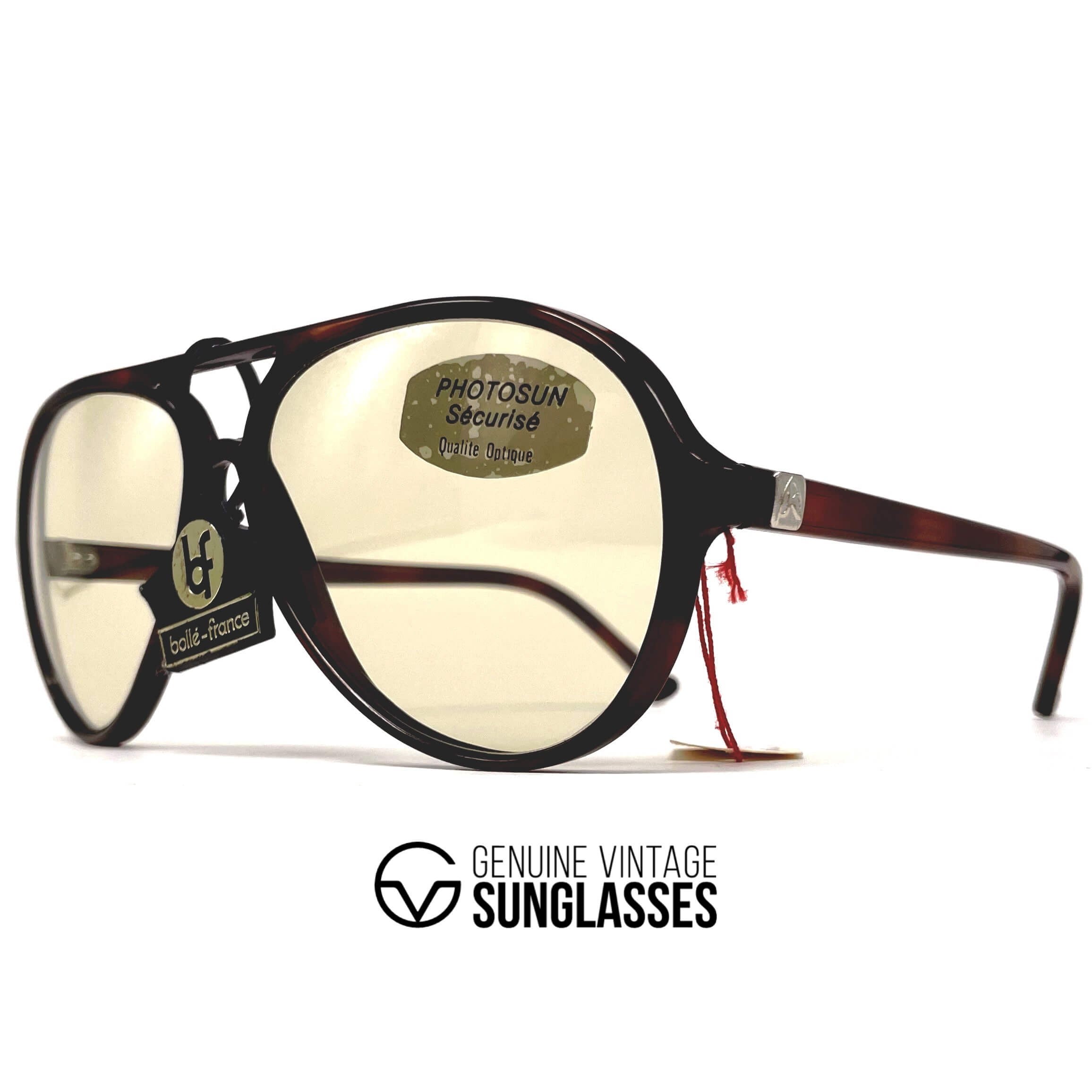 Vintage KILLY 374 photochromic mineral aviator Bollé seal sunglasses