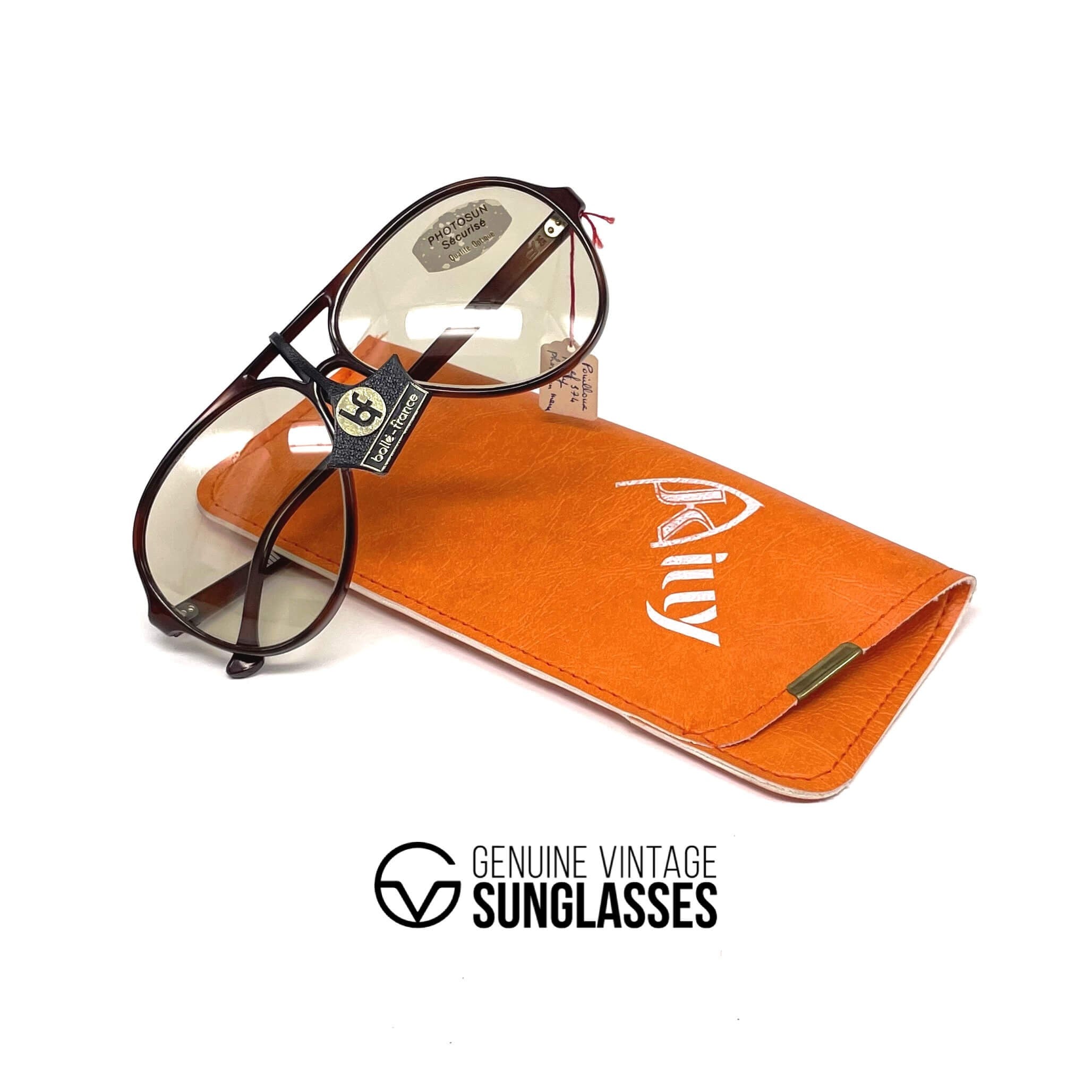 Vintage KILLY 374 photochromic mineral aviator Bollé seal sunglasses