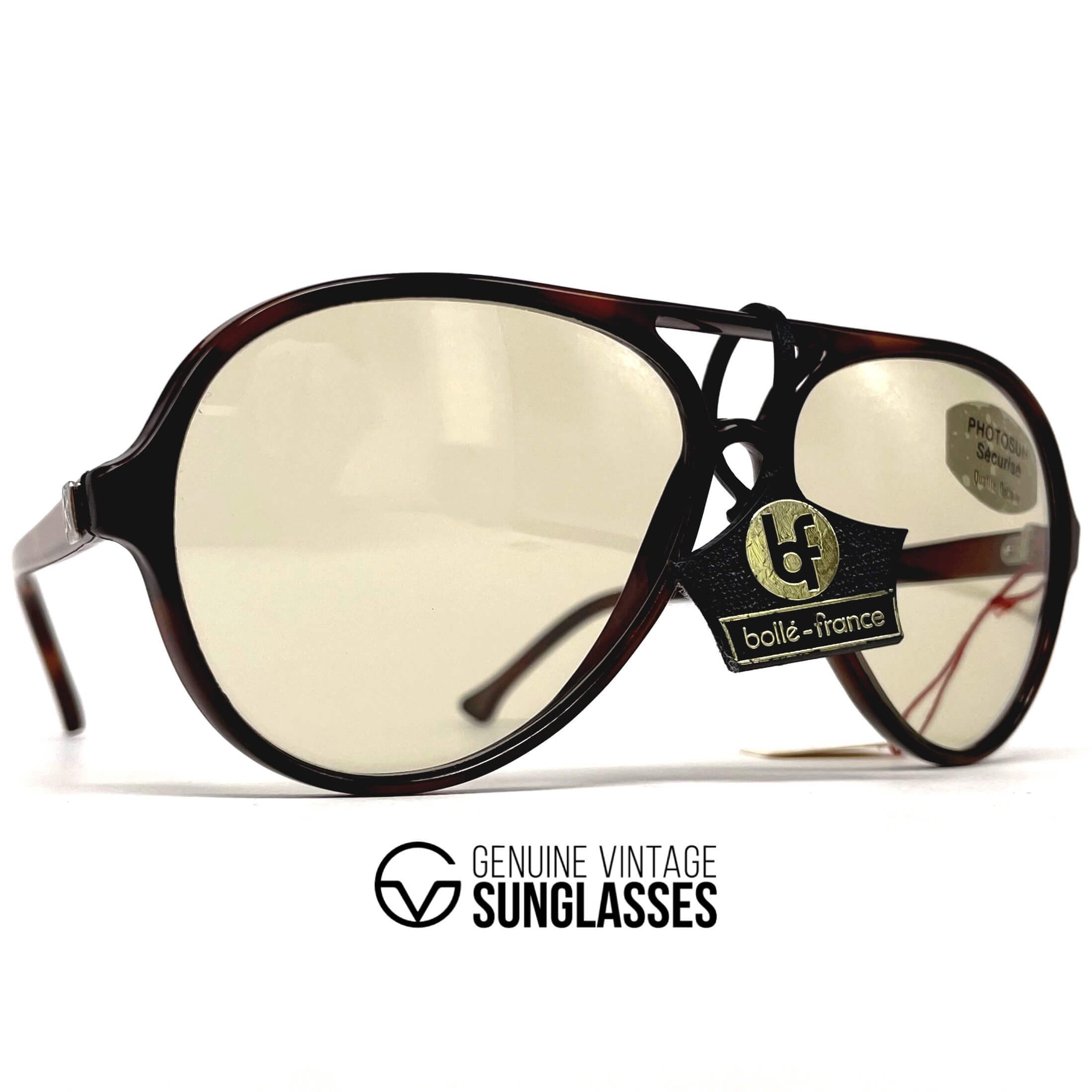 Vintage KILLY 374 photochromic mineral aviator Bollé seal sunglasses
