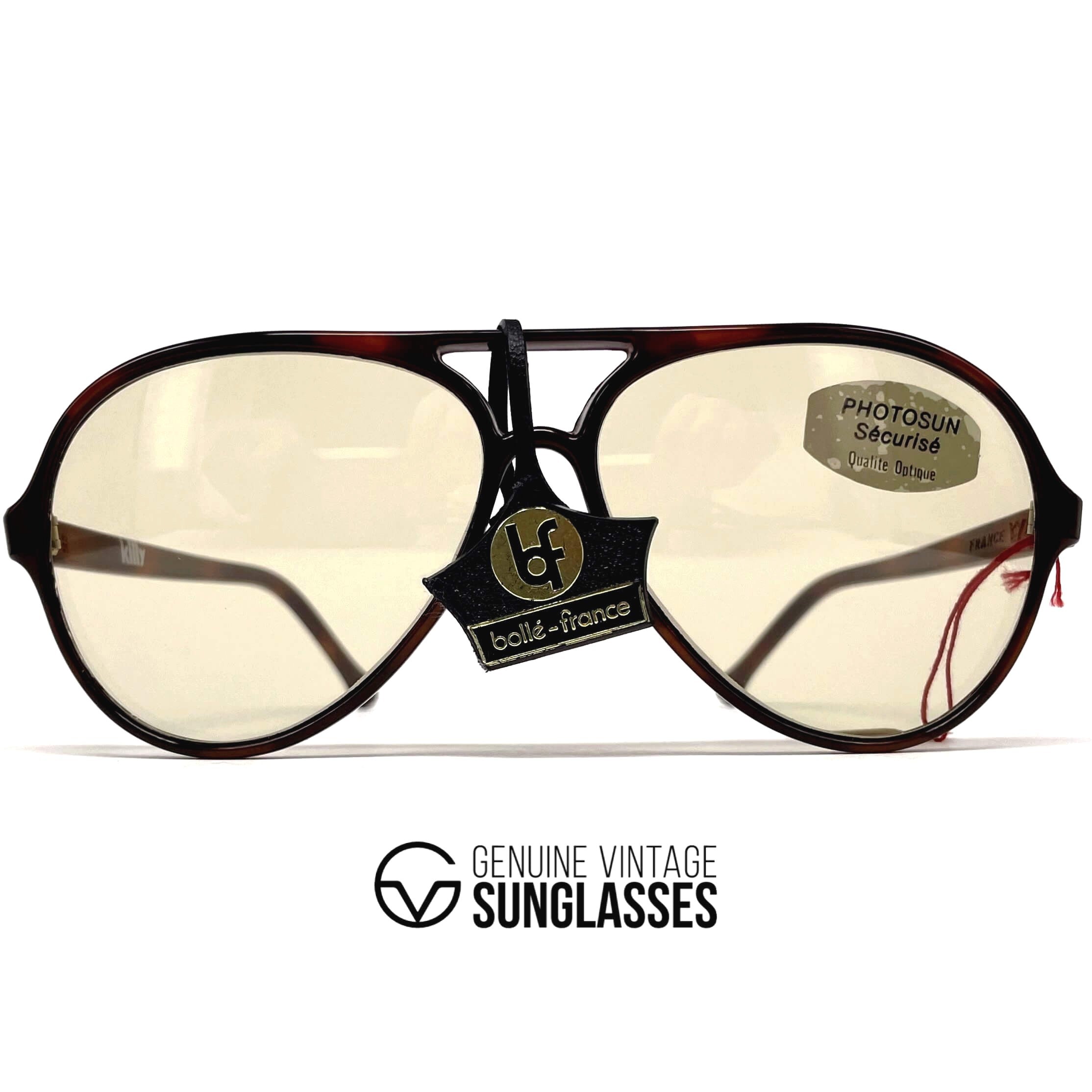 Vintage KILLY 374 photochromic mineral aviator Bollé seal sunglasses