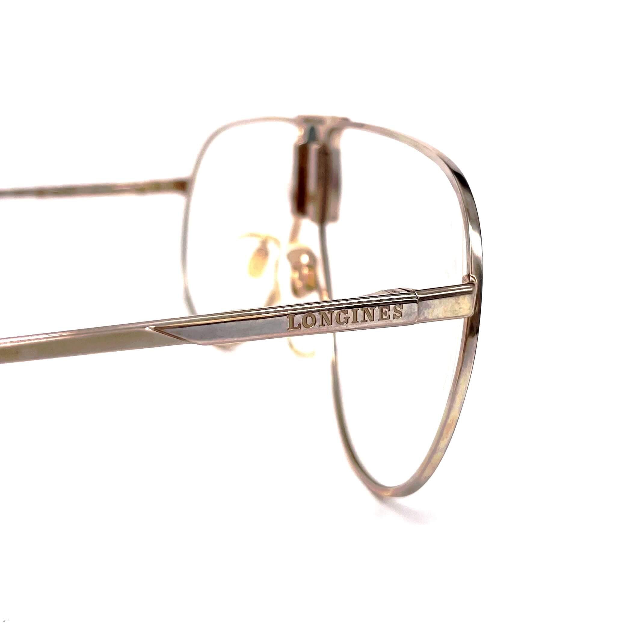 Vintage LONGINES 0154 METZLER interchangeable rare designer aviator glasses frames