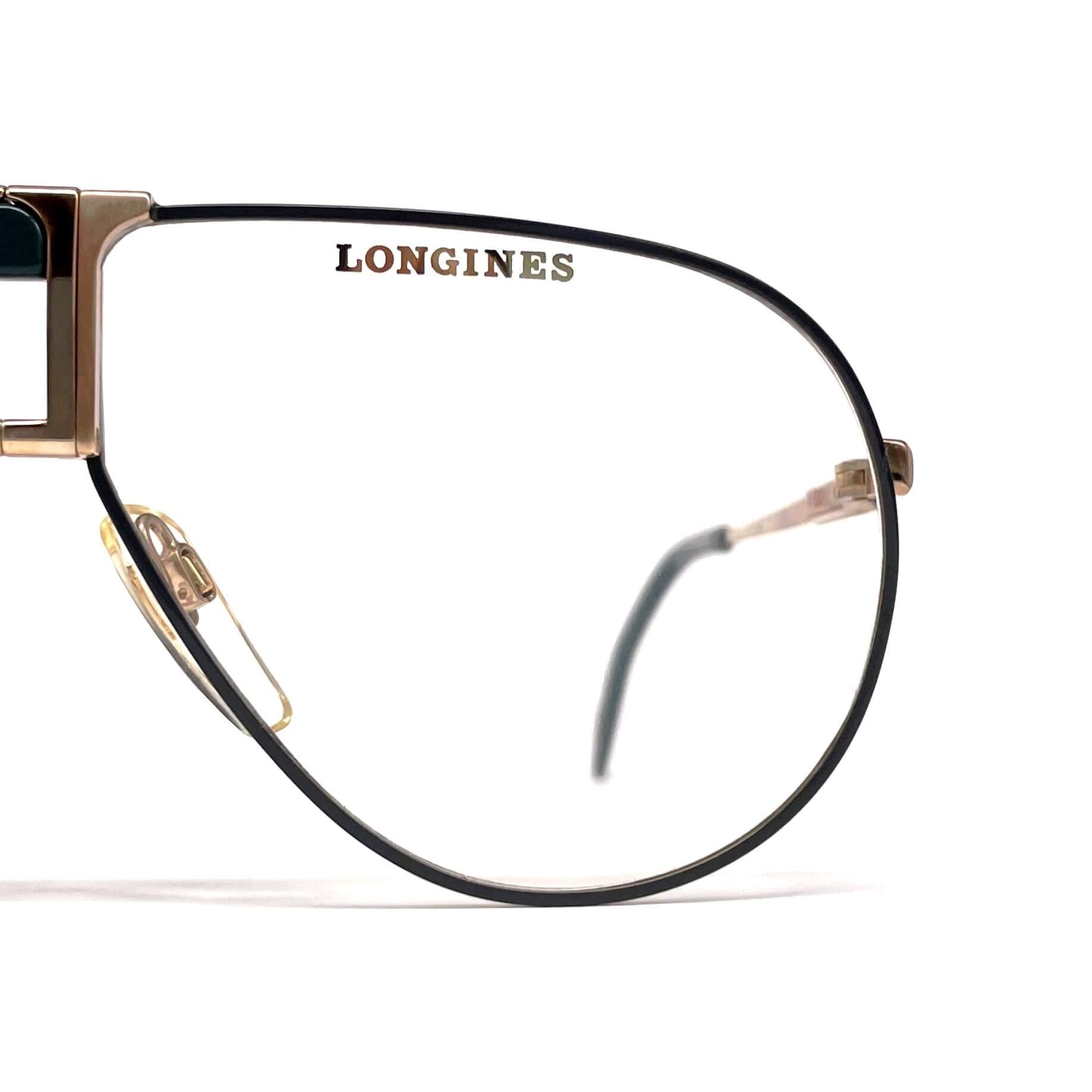 Vintage LONGINES 0154 METZLER interchangeable rare designer aviator glasses frames