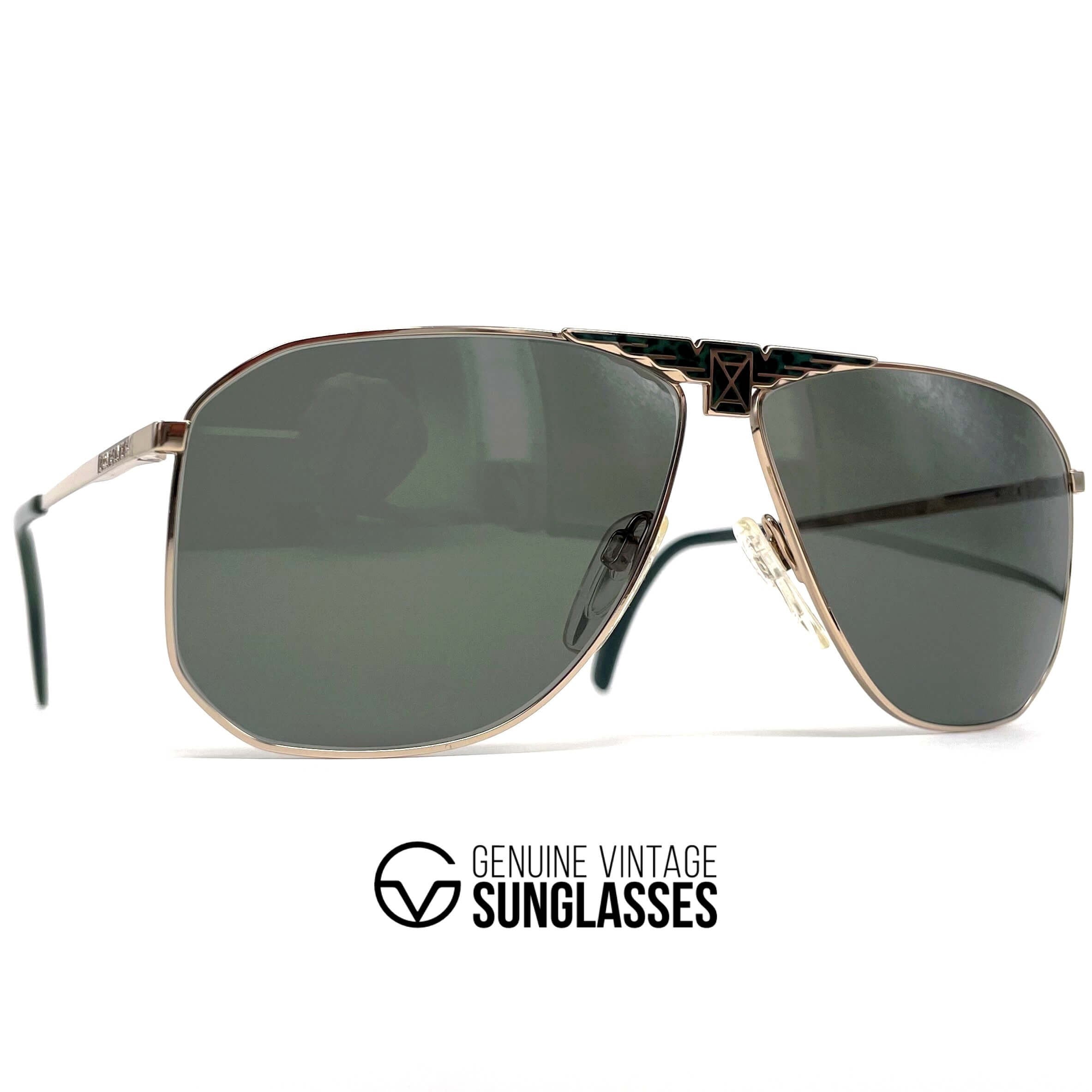 Vintage LONGINES 0155 METZLER gold aviator luxury sunglasses