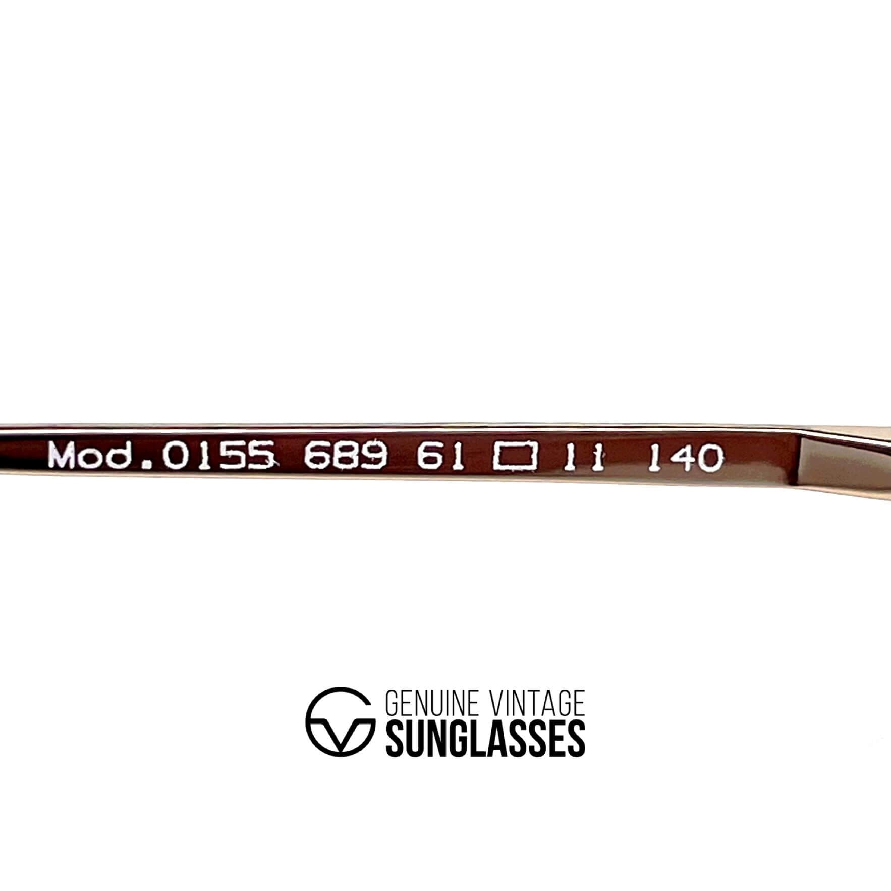 Vintage LONGINES 0155 METZLER gold aviator luxury sunglasses