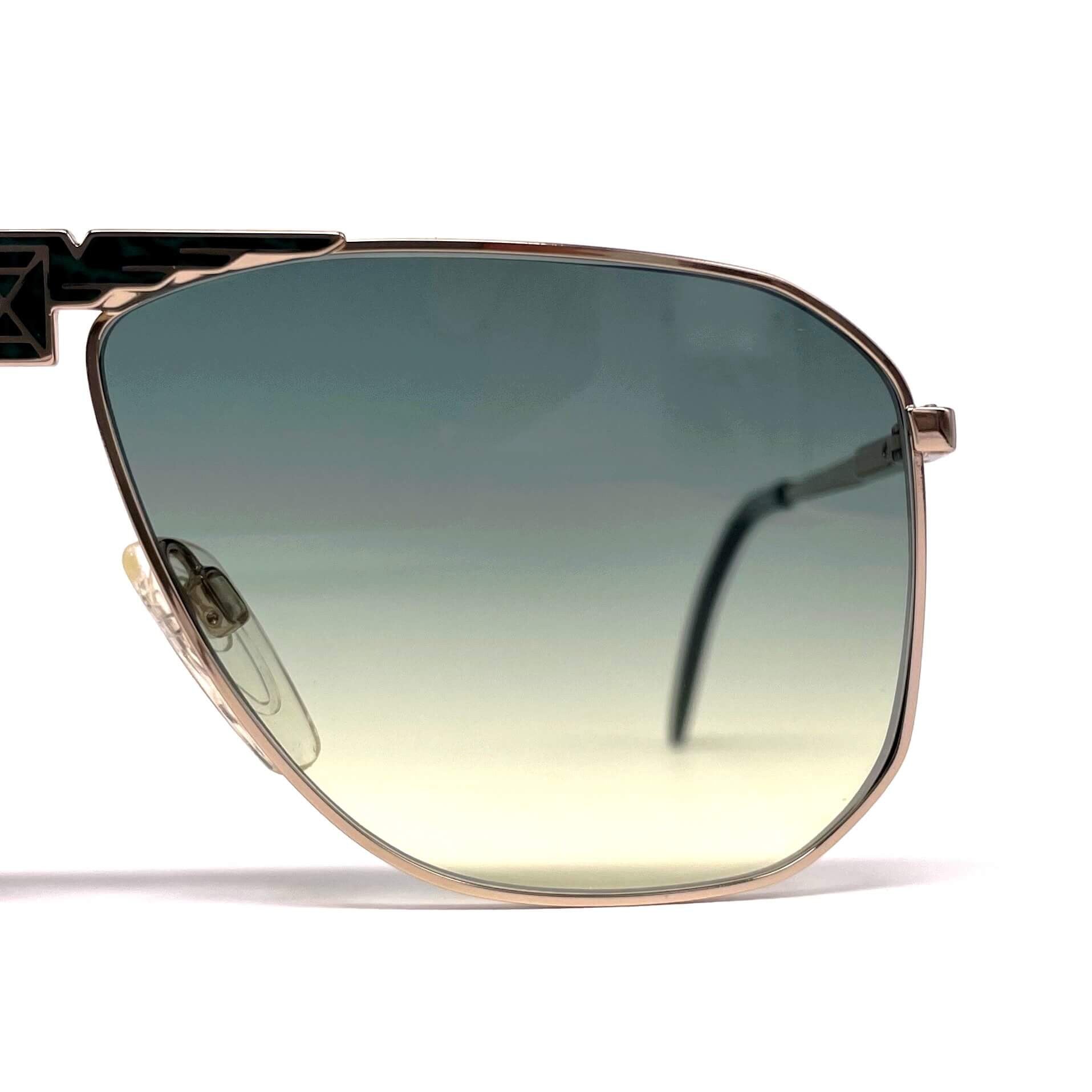 Vintage LONGINES 0155 METZLER gold rare aviator sunglasses