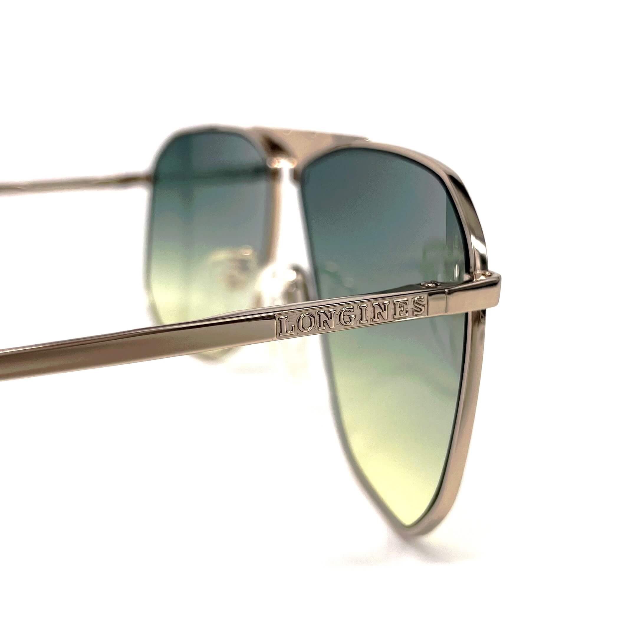 Vintage LONGINES 0155 METZLER gold rare aviator sunglasses