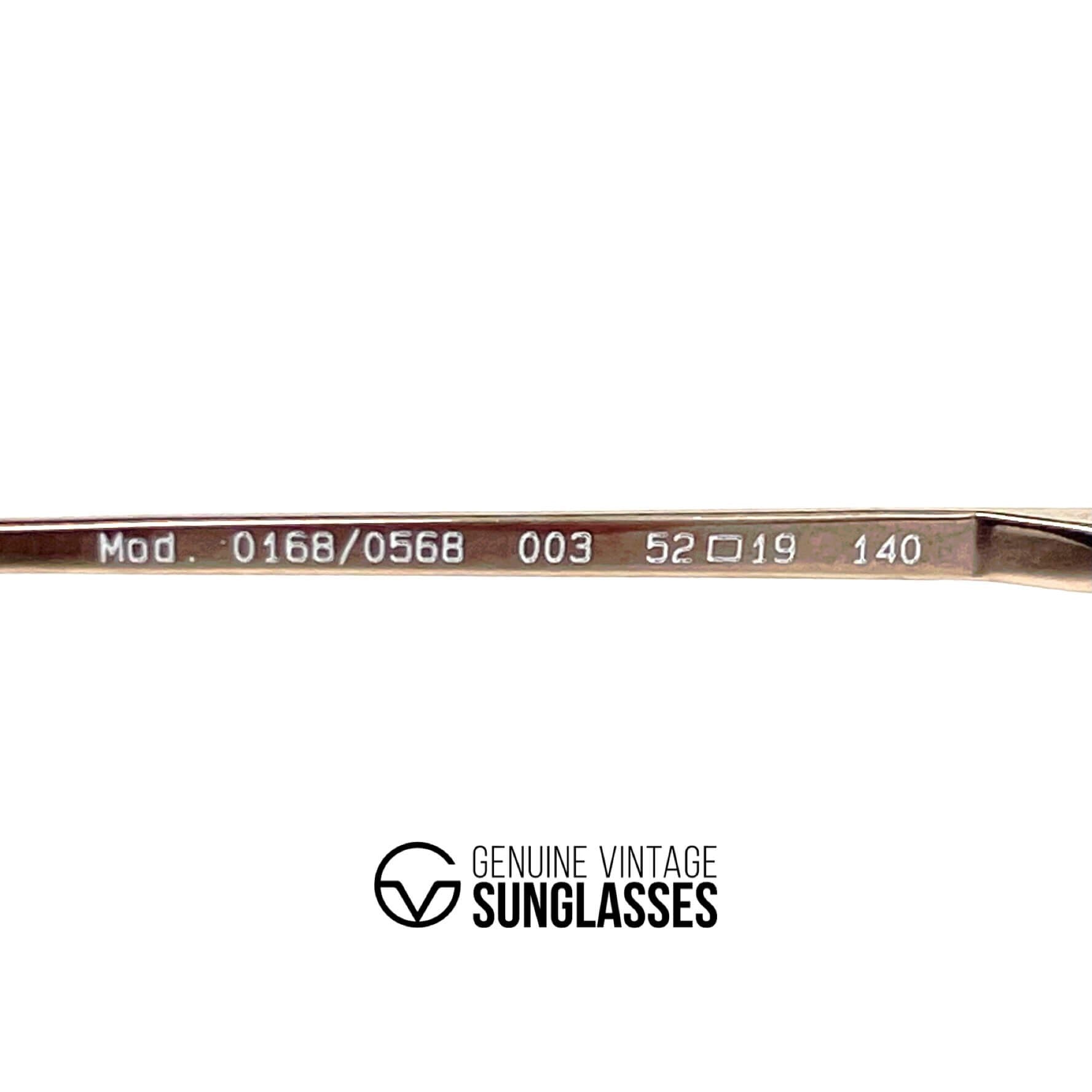 Vintage LONGINES 0168 METZLER rare gold leather aviator glasses frames