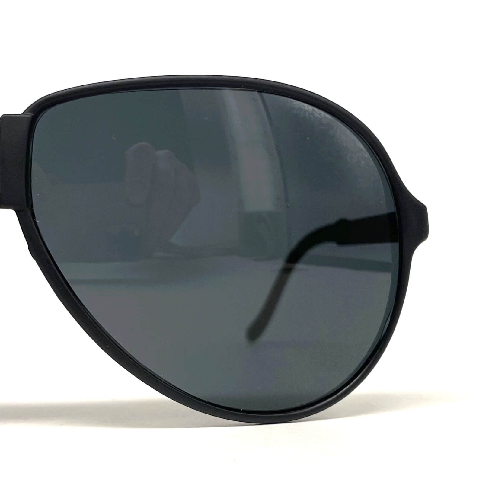 Vintage LOUBSOL 1910 Folding black matte aviator sunglasses