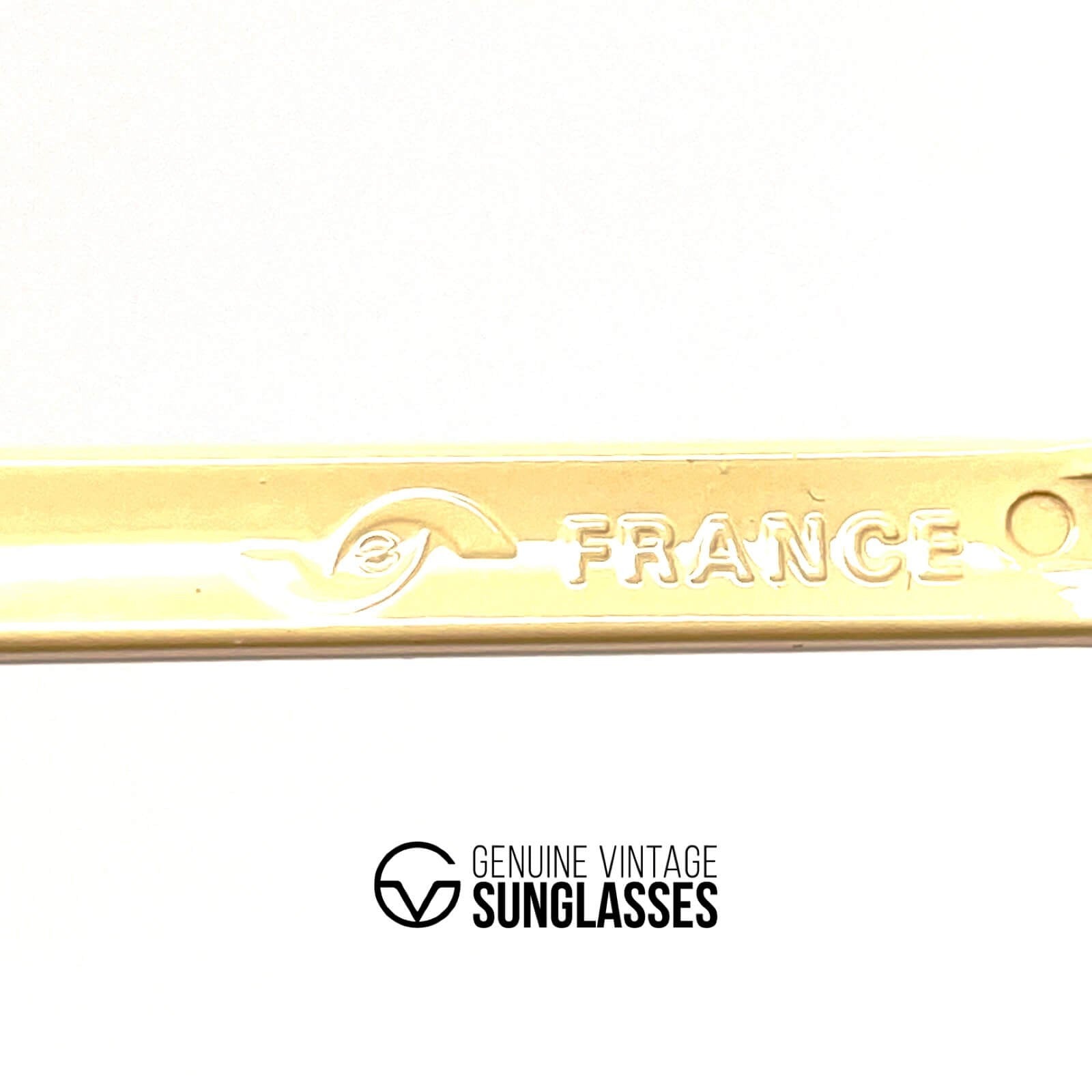 Vintage LOUBSOL 1910 Folding creme aviator sunglasses