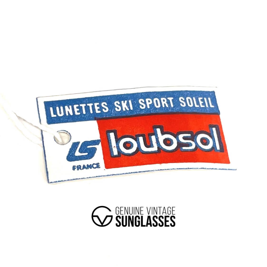 Vintage LOUBSOL 1910 Folding creme aviator sunglasses