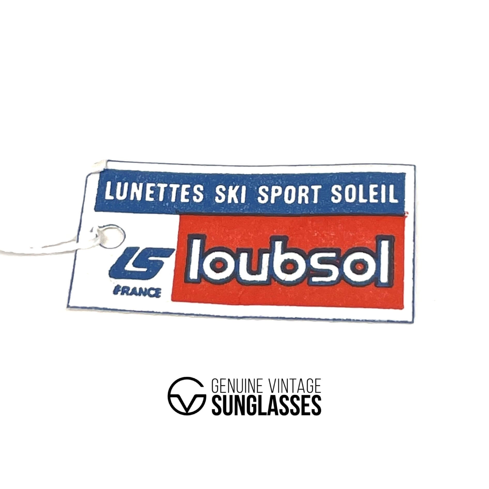 Vintage LOUBSOL 1910 Folding red aviator sunglasses
