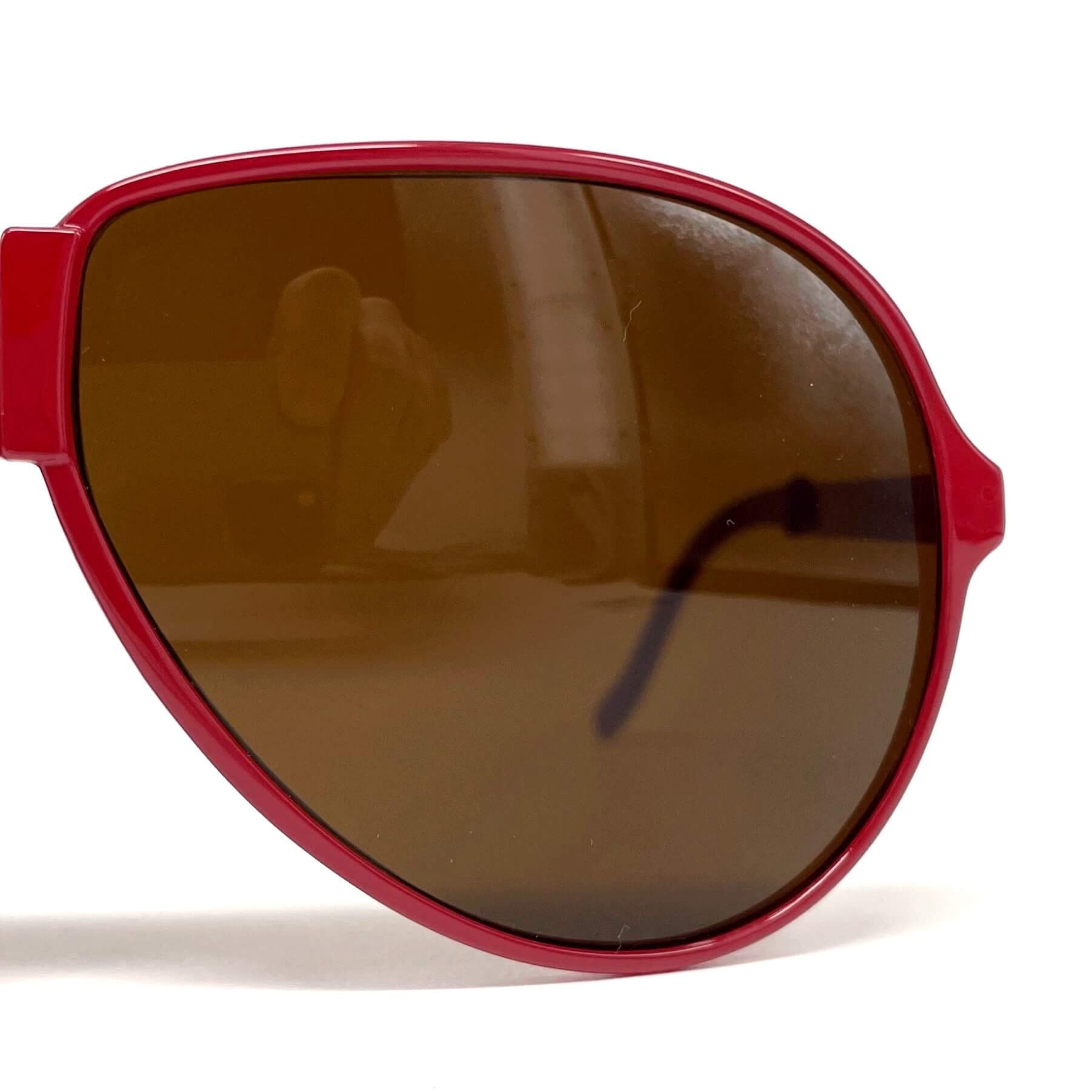 Vintage LOUBSOL 1910 Folding red aviator sunglasses
