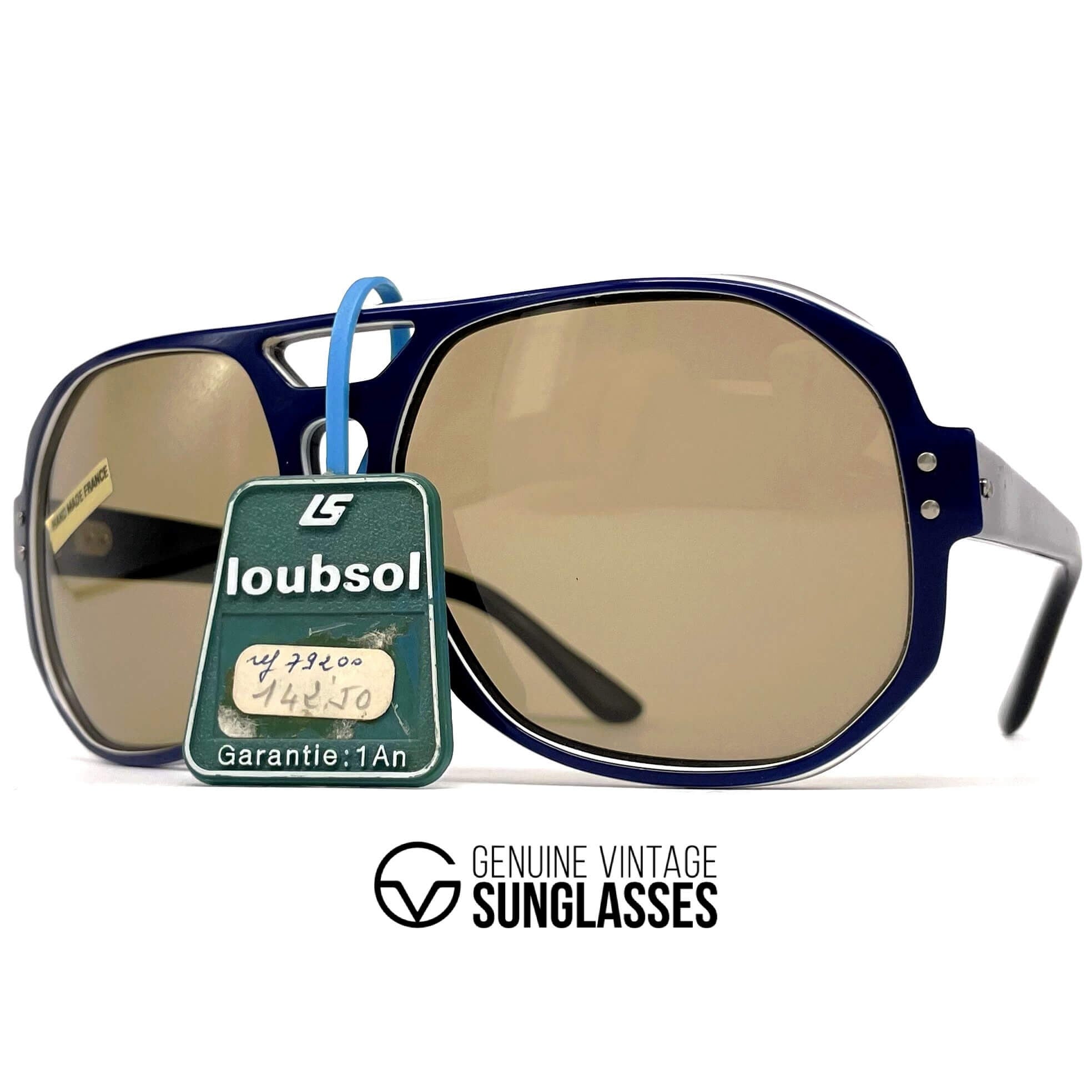 Vintage LOUBSOL 79200 tricolore mineral designer sunglasses