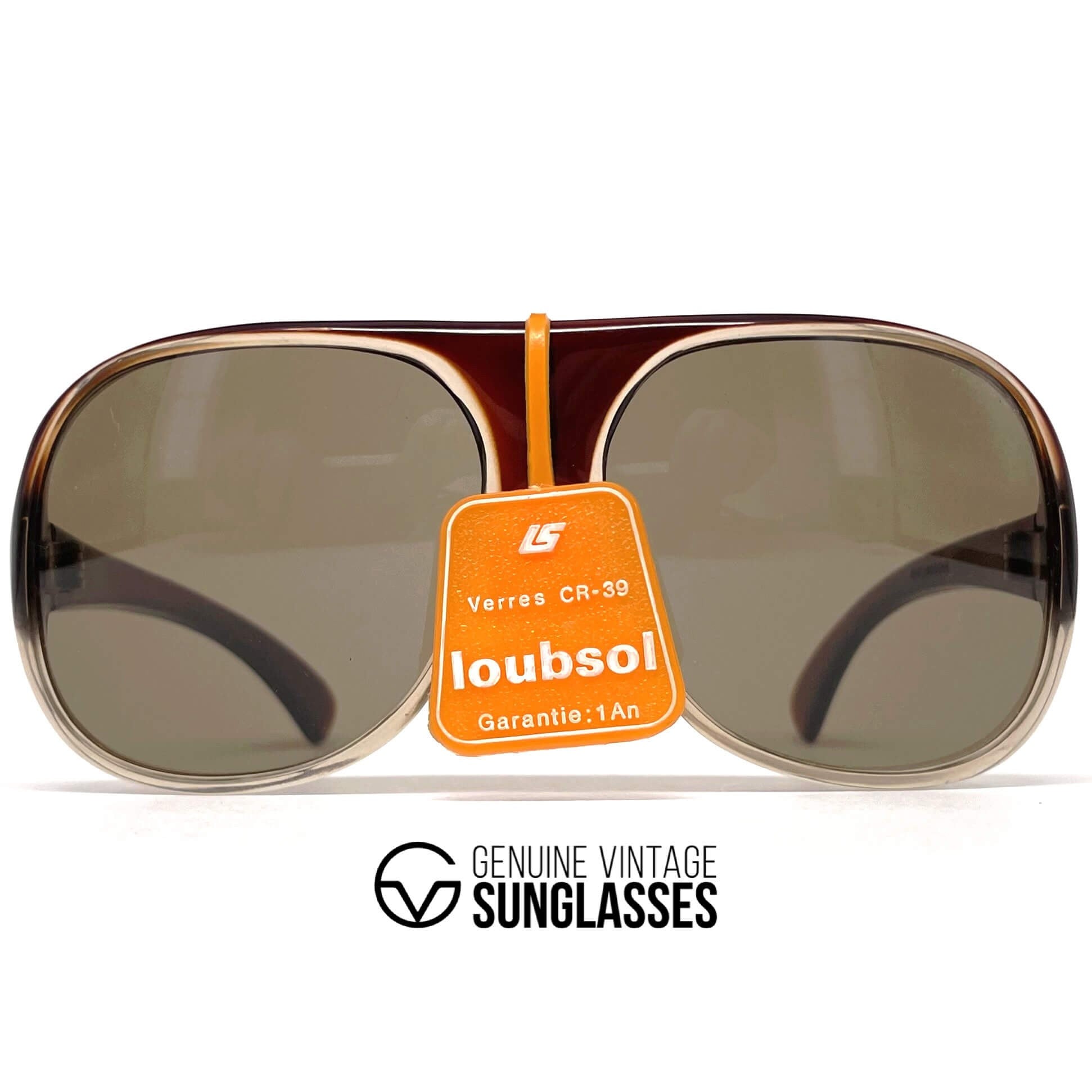Vintage LOUBSOL Abondance burgundy oval designer sunglasses
